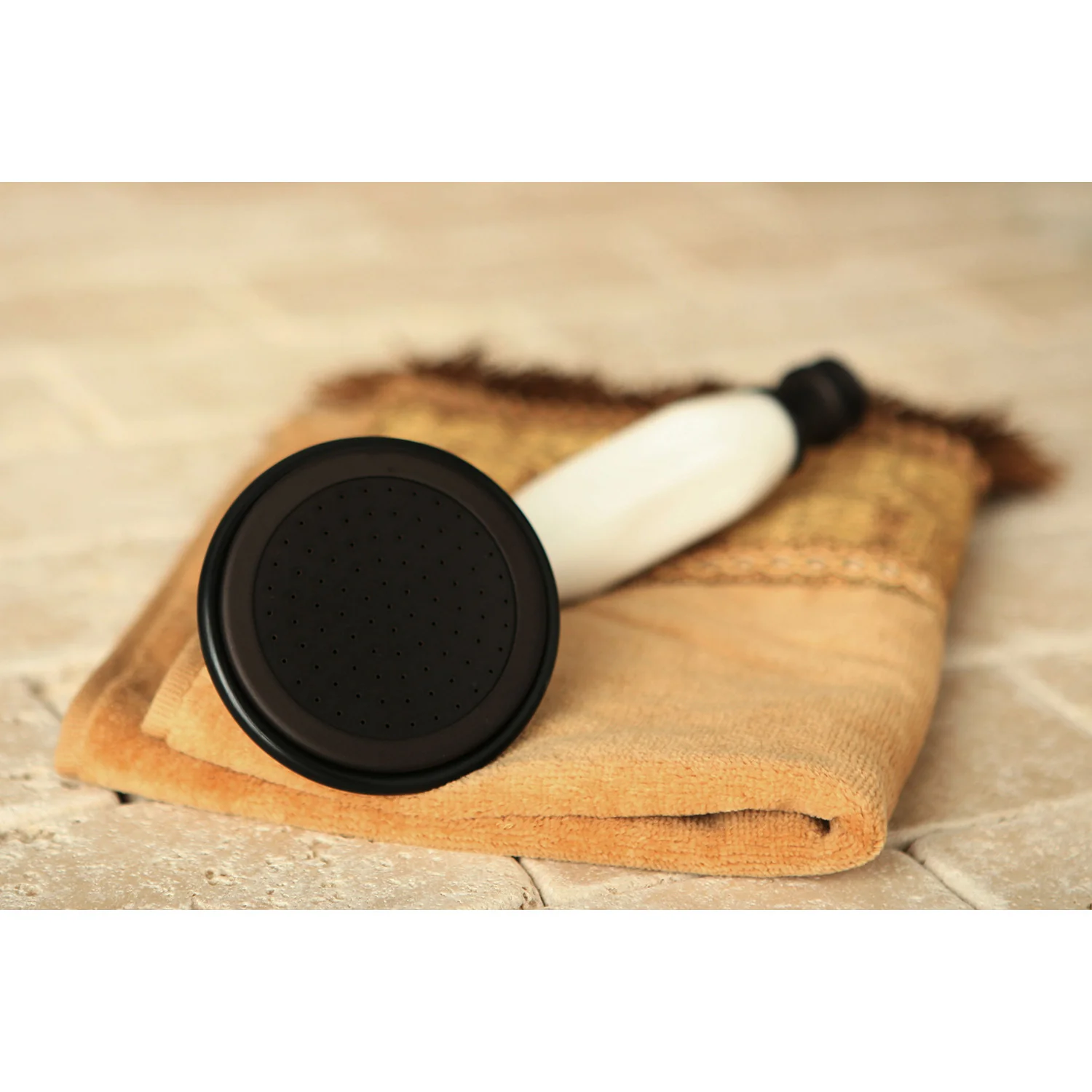 Kingston Heirloom ABT1020-5 - Vintage Single Function Round Hand Shower, Oil Rubbed Bronze - Image 2