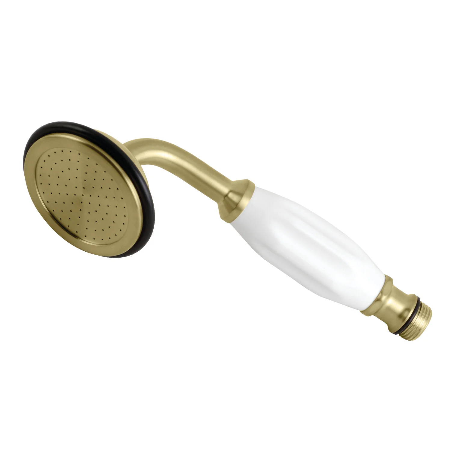 Kingston Heirloom ABT1020-7 - Vintage Single Function Round Hand Shower, Brushed Brass