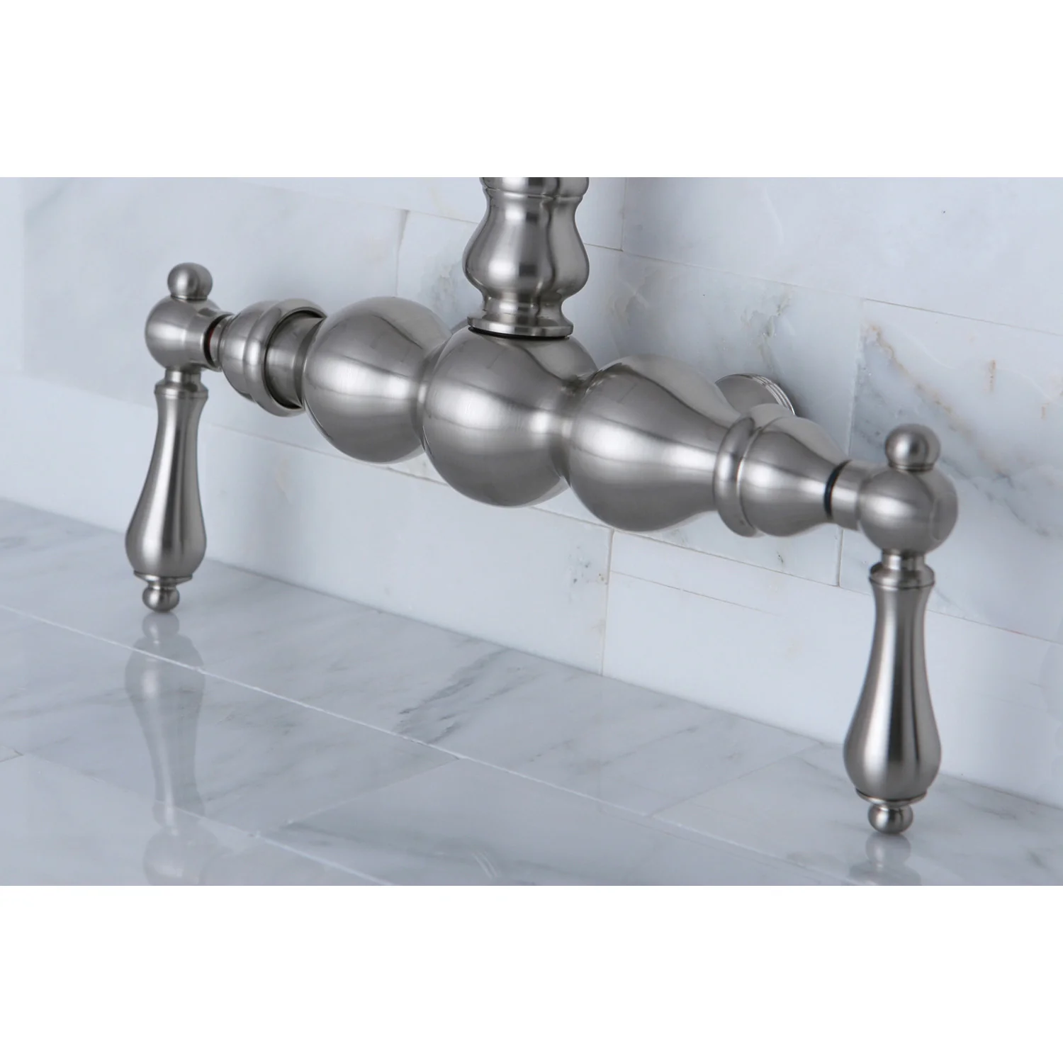 Kingston Vintage ABT300-8 Gooseneck Tub Faucet Body, Brushed Nickel - Image 3