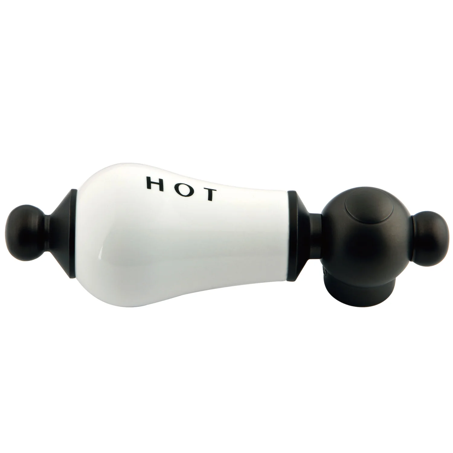 Kingston Aqua Vintage AEPL5H Porcelain Lever Handle (Hot Side), Oil Rubbed Bronze