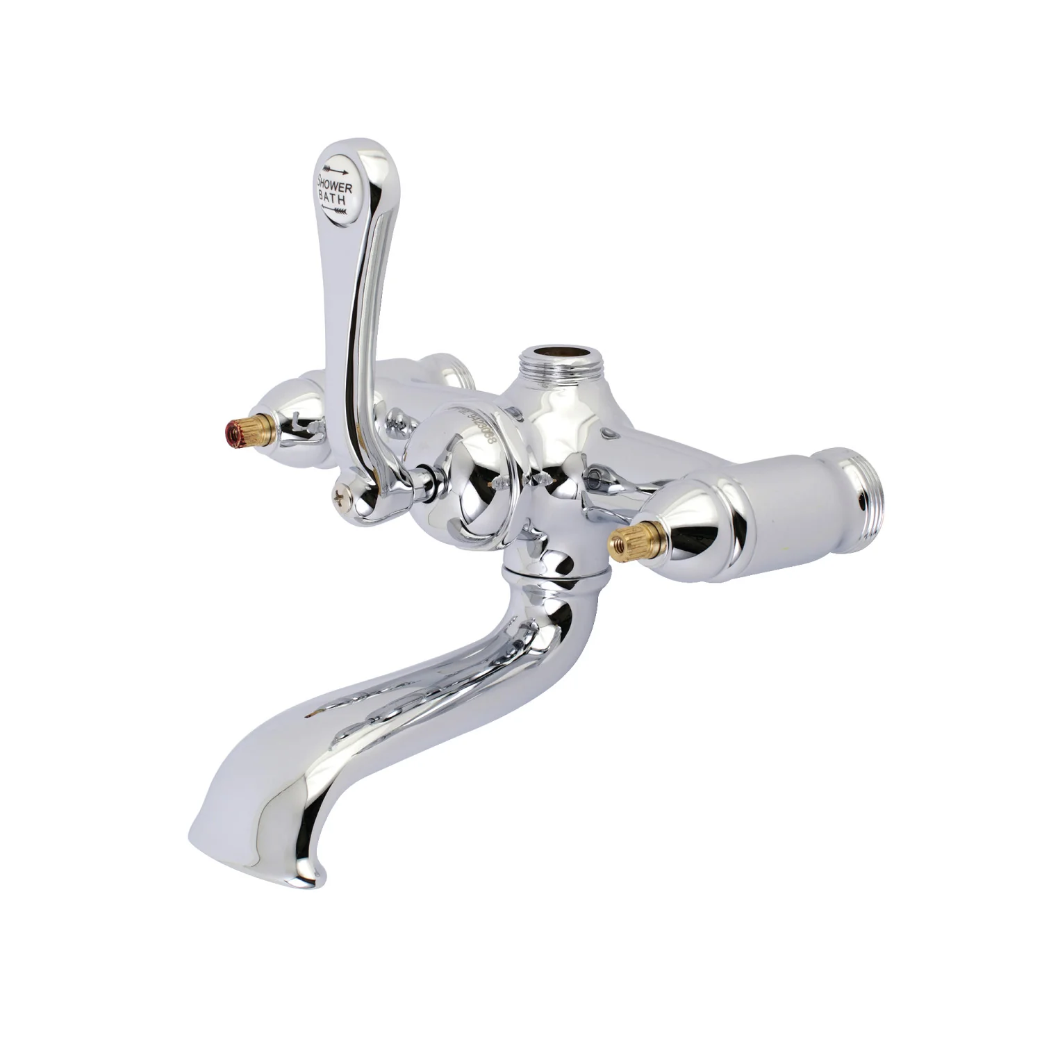 Kingston Vintage AET100-1 7-inch Tub Faucet Body Only (without Handle), Polished Chrome