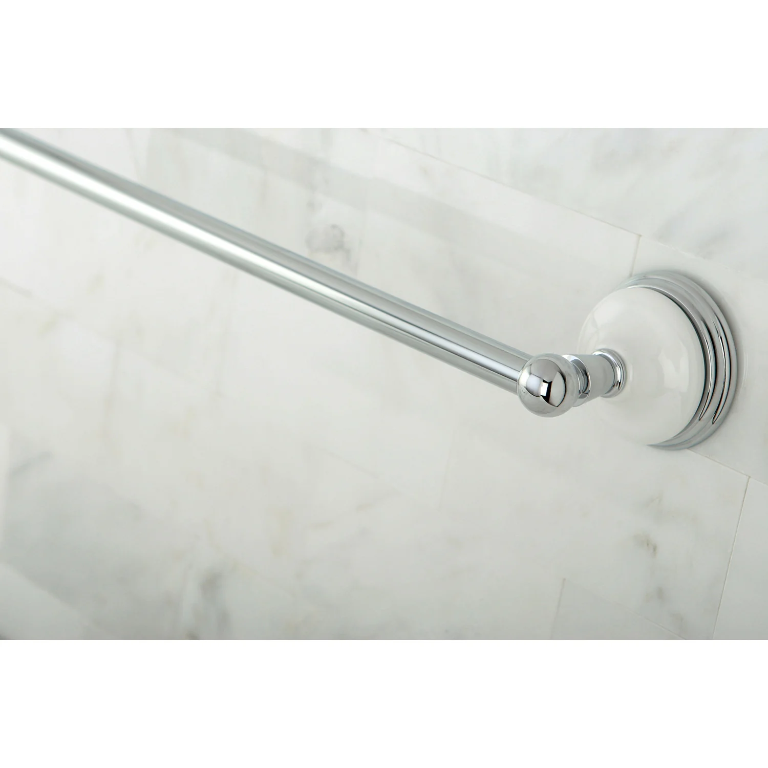 Kingston Heirloom BA1111C - Victorian 24-Inch Single Towel Bar, Polished Chrome - Image 3