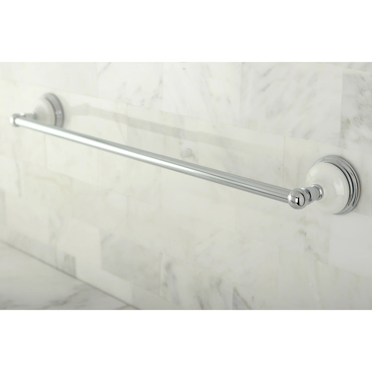 Kingston Heirloom BA1111C - Victorian 24-Inch Single Towel Bar, Polished Chrome - Image 4