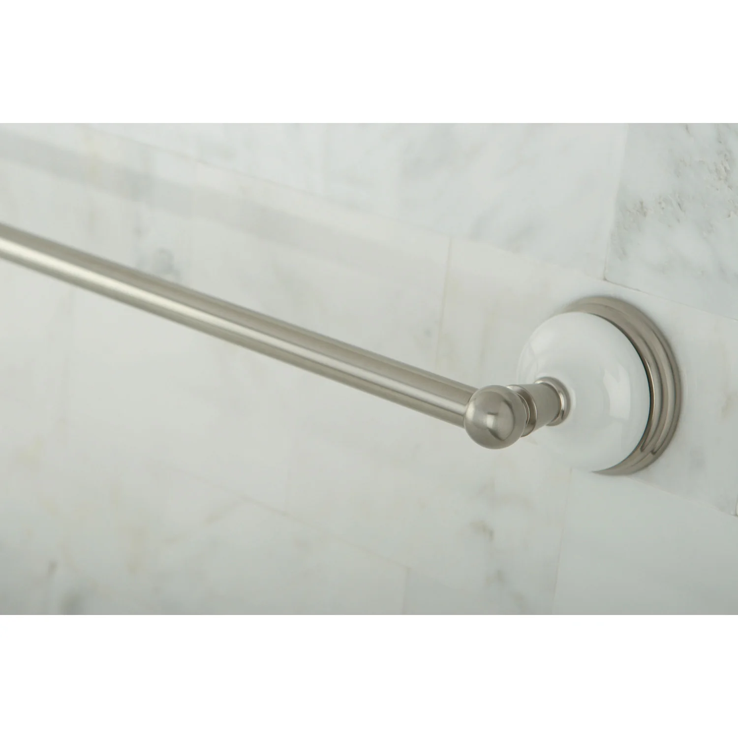 Kingston Heirloom BA1111SN - Victorian 24-Inch Single Towel Bar, Brushed Nickel - Image 2