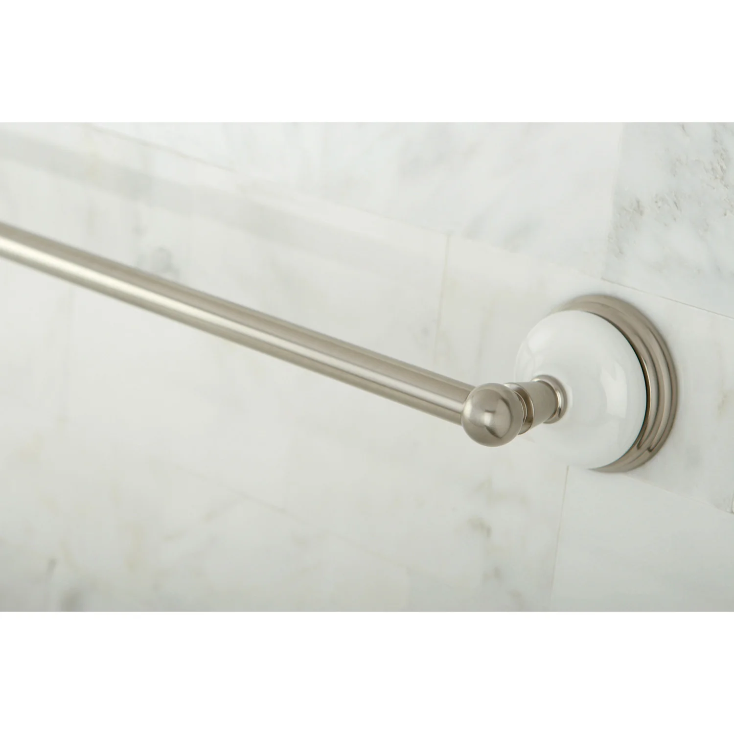 Kingston Heirloom BA1111SN - Victorian 24-Inch Single Towel Bar, Brushed Nickel - Image 3