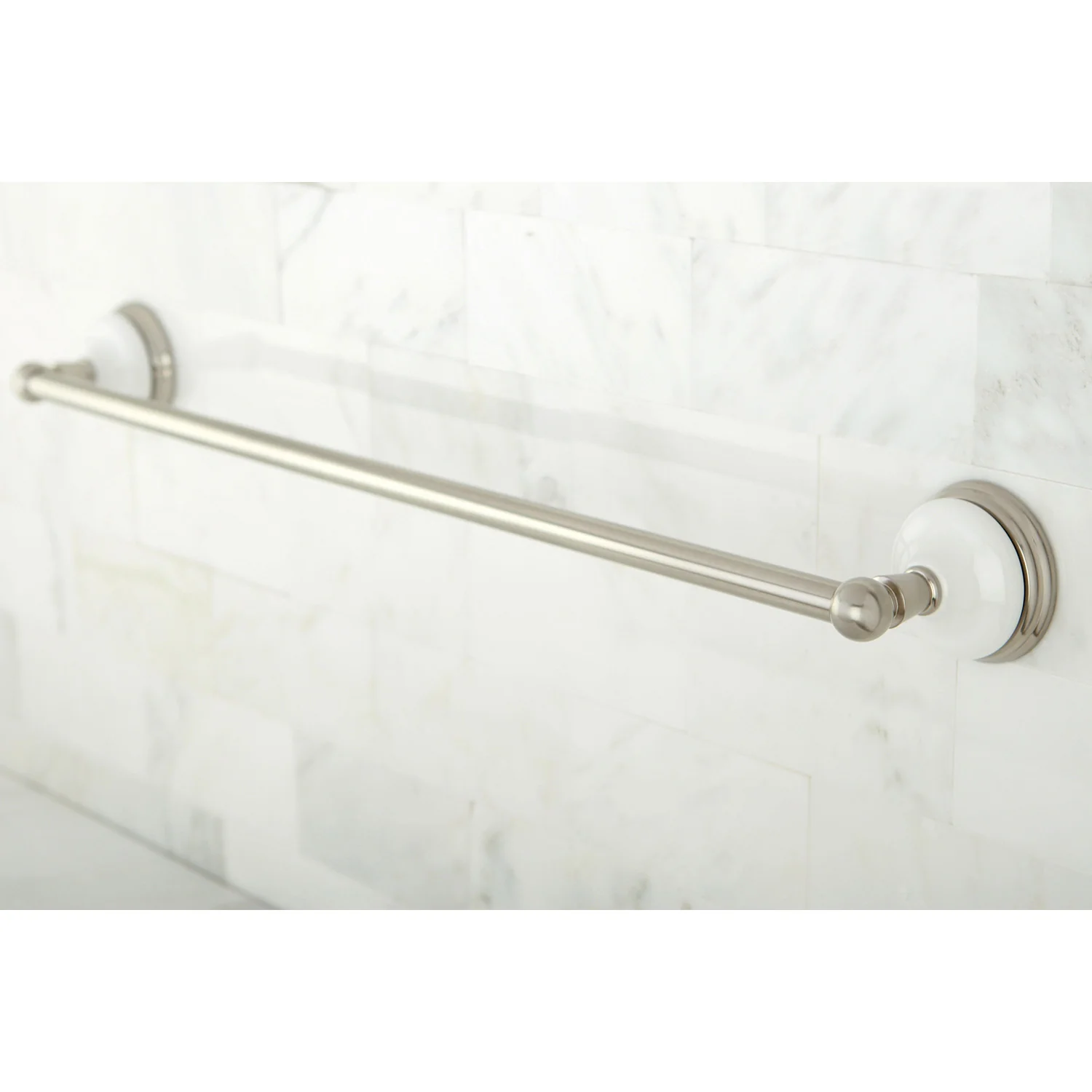 Kingston Heirloom BA1111SN - Victorian 24-Inch Single Towel Bar, Brushed Nickel - Image 4