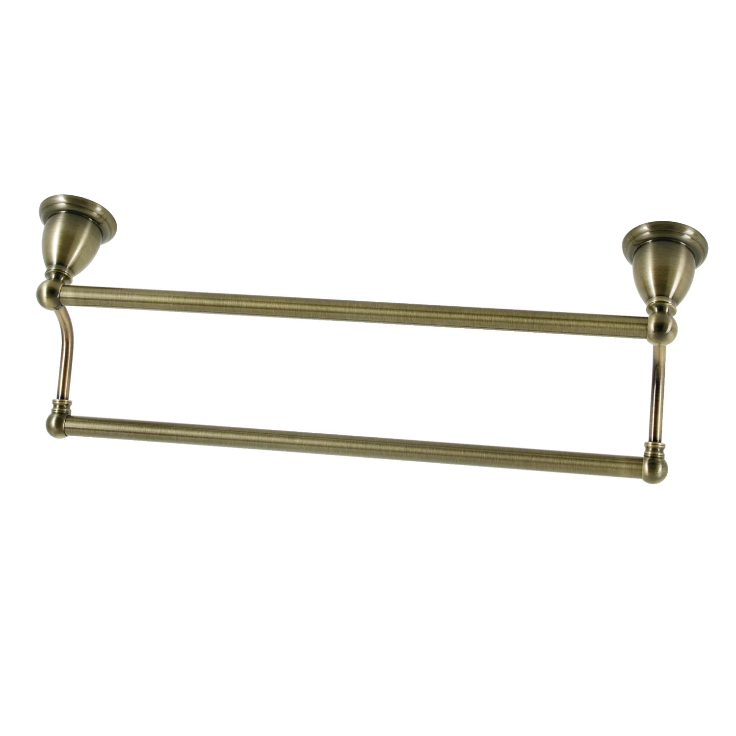 Kingston Heirloom BA175318AB - Heritage 18-Inch Double Towel Bar, Antique Brass