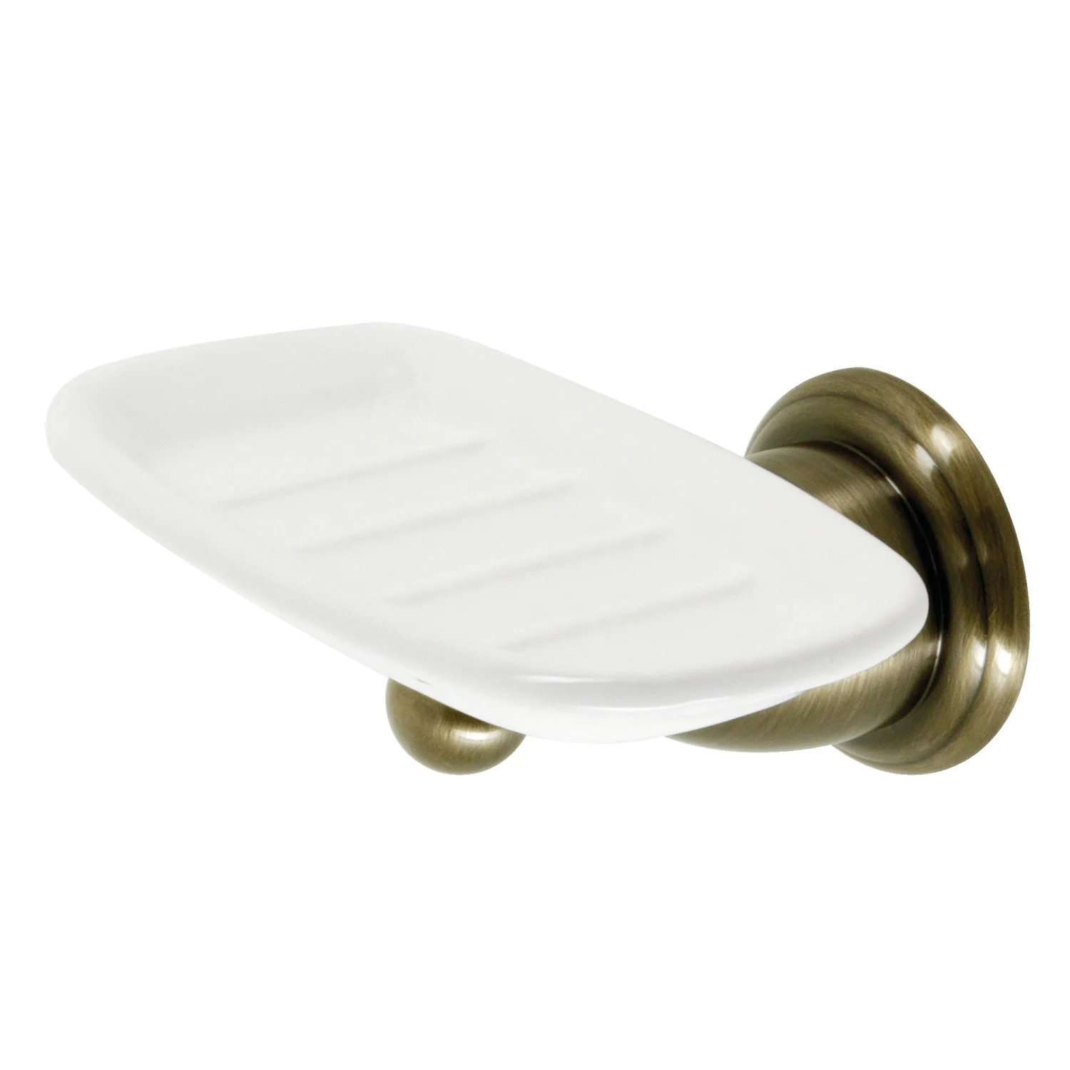 Kingston Heirloom BA1755AB - Heritage Wall-Mount Soap Dish Holder, Antique Brass