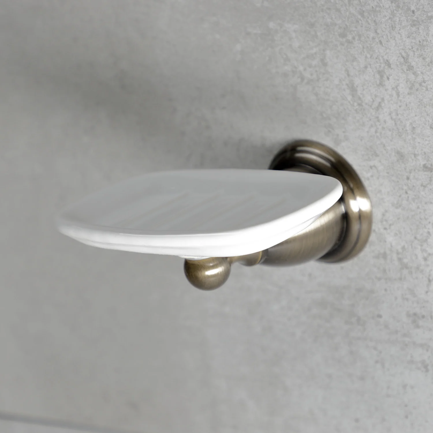 Kingston Heirloom BA1755AB - Heritage Wall-Mount Soap Dish Holder, Antique Brass - Image 2