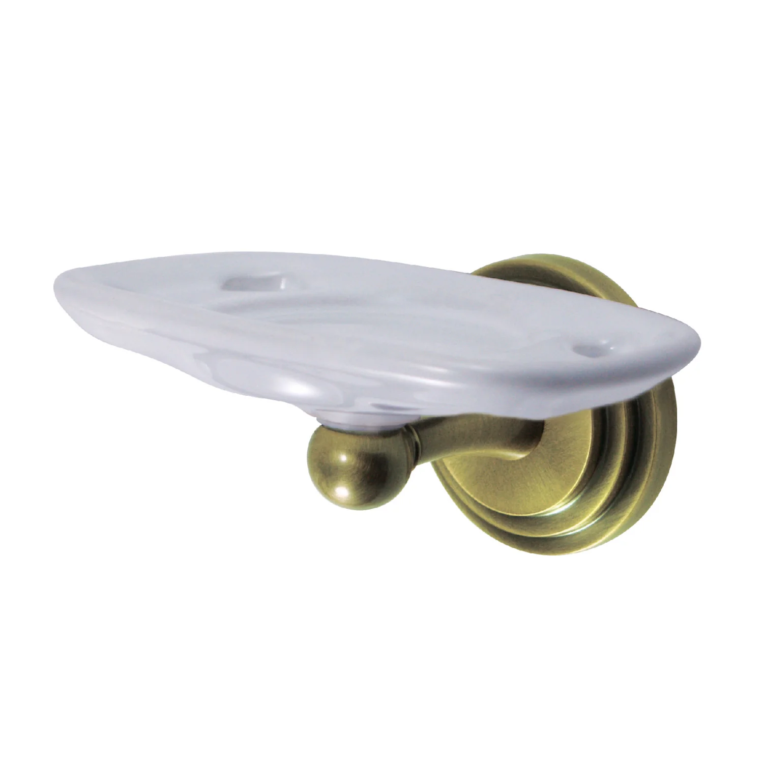 Kingston Sona BA2716AB - Milano Toothbrush and Tumbler Holder, Antique Brass