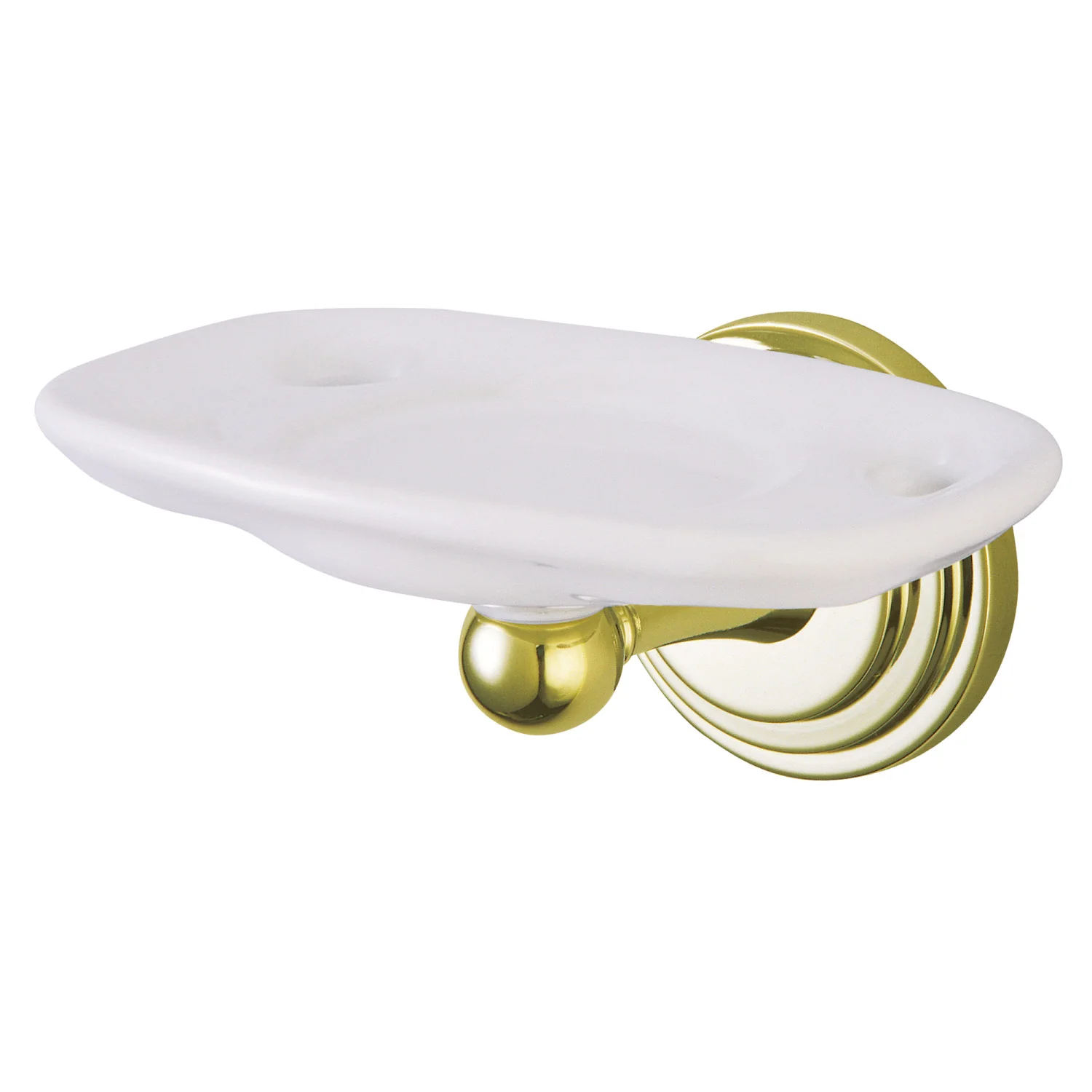 Kingston Sona BA2716PB - Milano Toothbrush and Tumbler Holder, Polished Brass