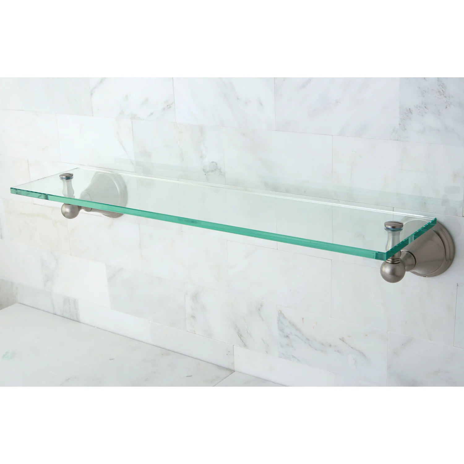 Kingston Governor BA2979SN Glass Shelf, Brushed Nickel - Image 4