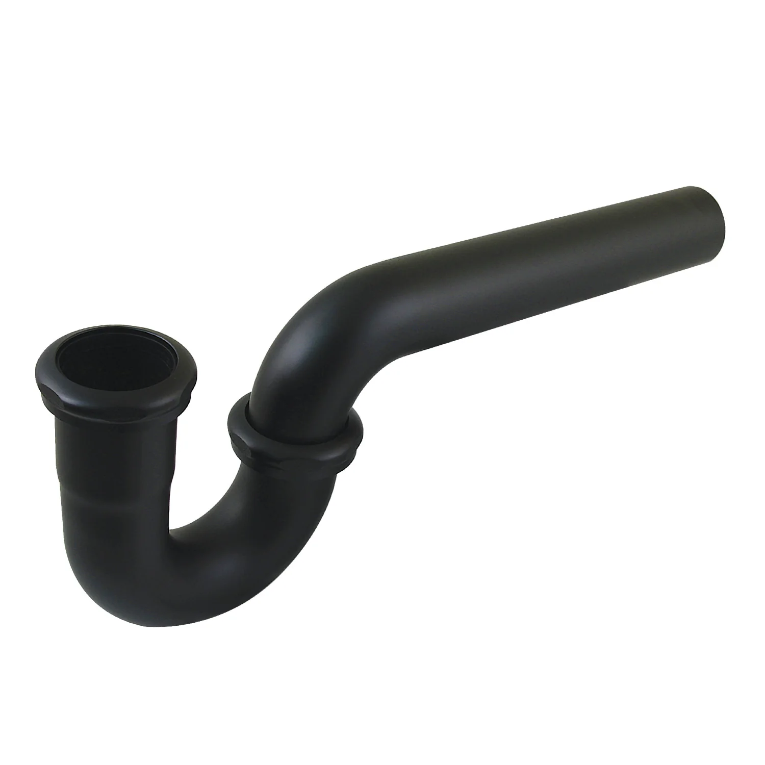 Kingston Made To Match CC1120MB 1-1/2 Inch Decor P-Trap without Flange, 13-1/16 Inch Length, 18 Gauge, Matte Black