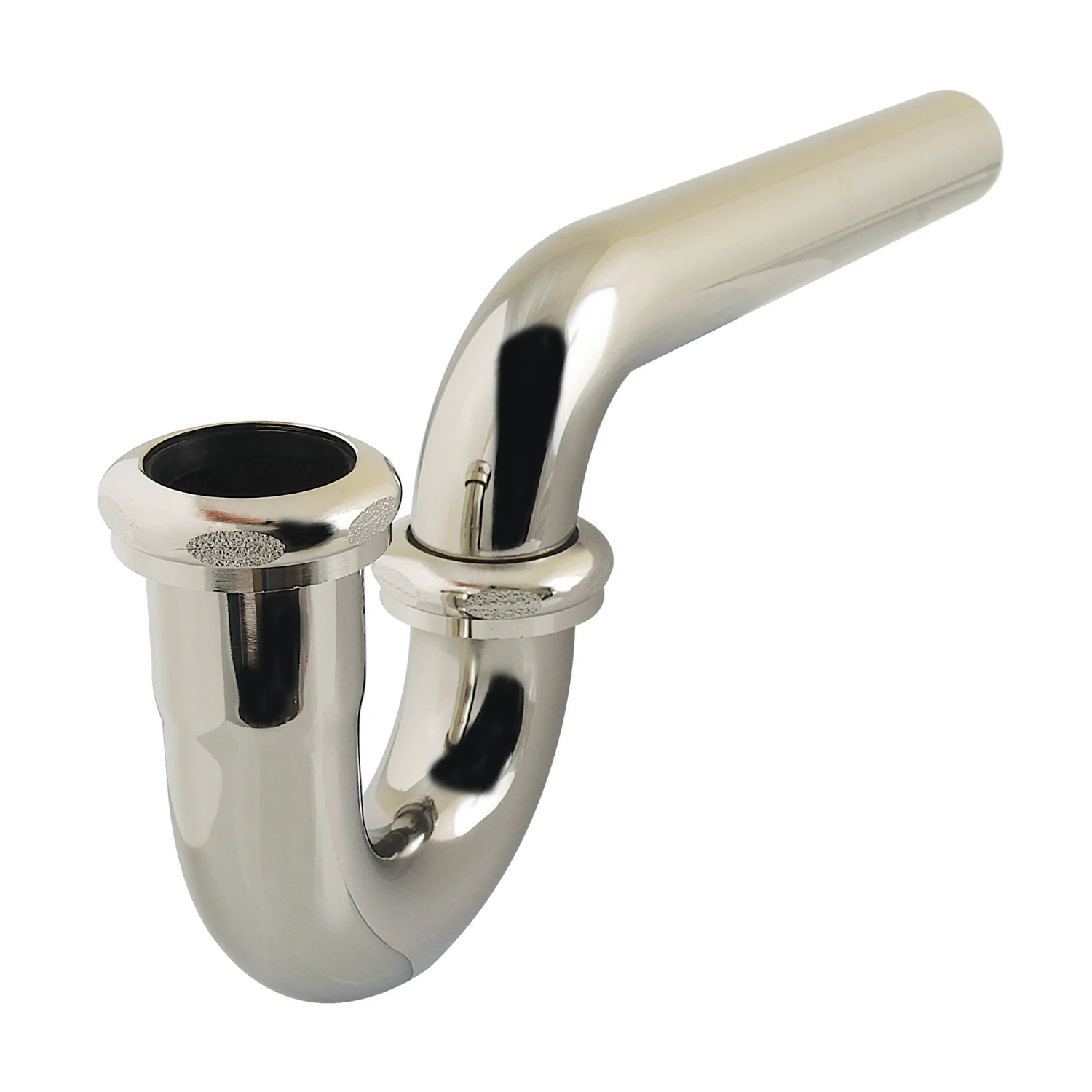 Kingston Made To Match CC1186 1-1/4 Inch Decor P-Trap without Flange, 12-7/8 Inch Length, 18 Gauge, Polished Nickel