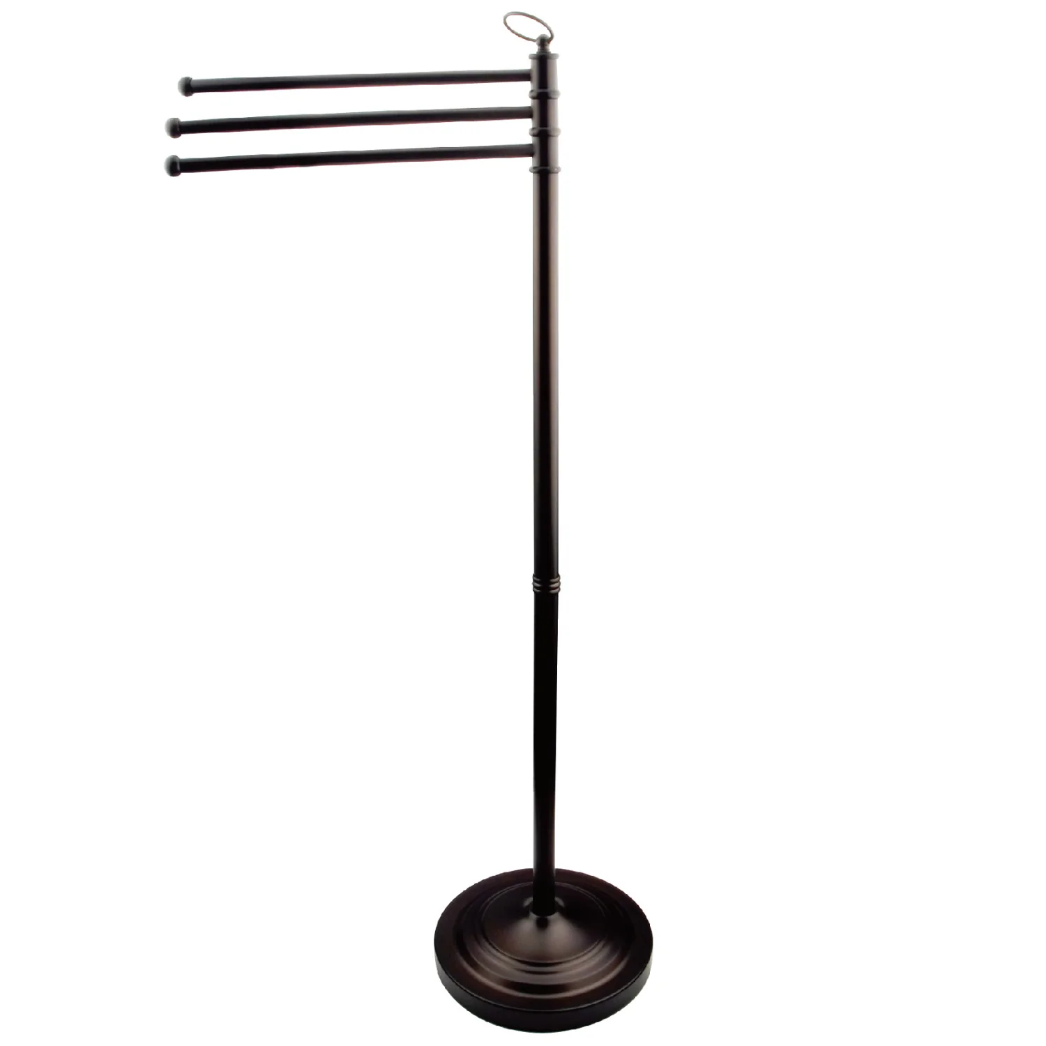 Kingston Heirloom CC2025 - Vintage 40-Inch Freestanding Pedestal 3-Tier Towel Rack, Oil Rubbed Bronze