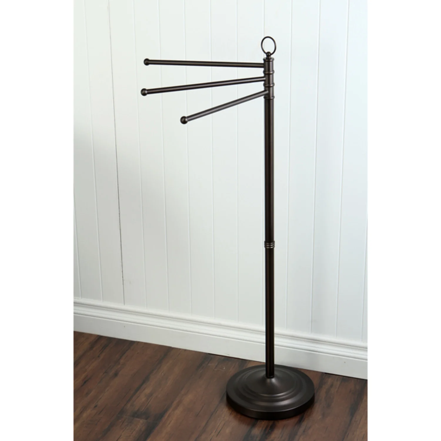 Kingston Heirloom CC2025 - Vintage 40-Inch Freestanding Pedestal 3-Tier Towel Rack, Oil Rubbed Bronze - Image 3