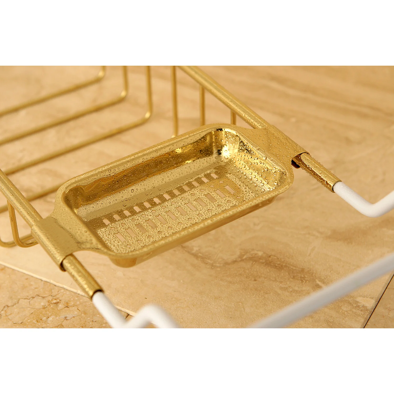 Kingston Heirloom CC2152 - Vintage Bathtub Caddy Tray, Polished Brass - Image 3