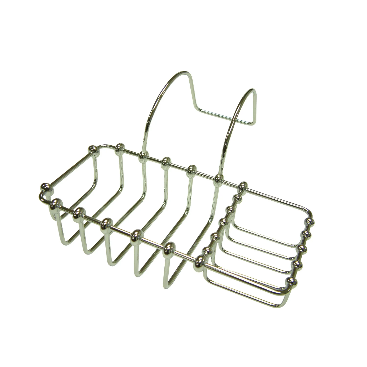 Kingston Heirloom CC2161 - Vintage 8-3/8 Inch Clawfoot Tub Hanging Soap and Sponge Holder, Polished Chrome