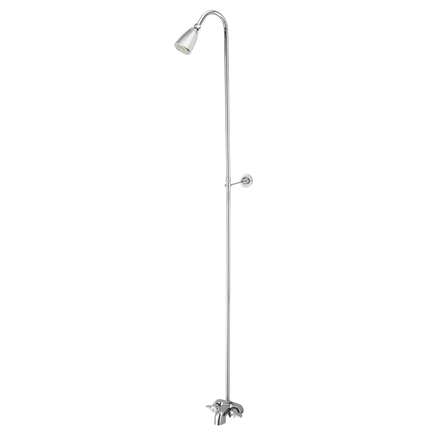 Kingston Tulare CC3121 - Vintage Convert to Shower Unit, Polished Chrome