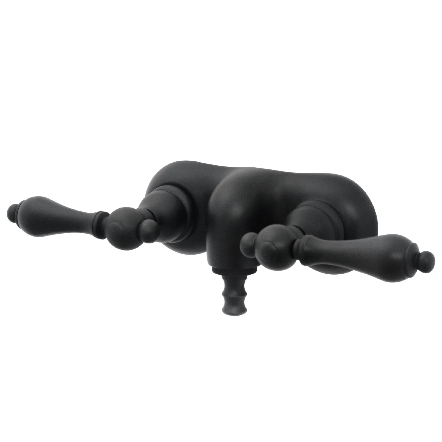 Kingston Heirloom CC41T5 - Vintage Two-Handle 2-Hole Tub Wall Mount Clawfoot Tub Faucet, Oil Rubbed Bronze