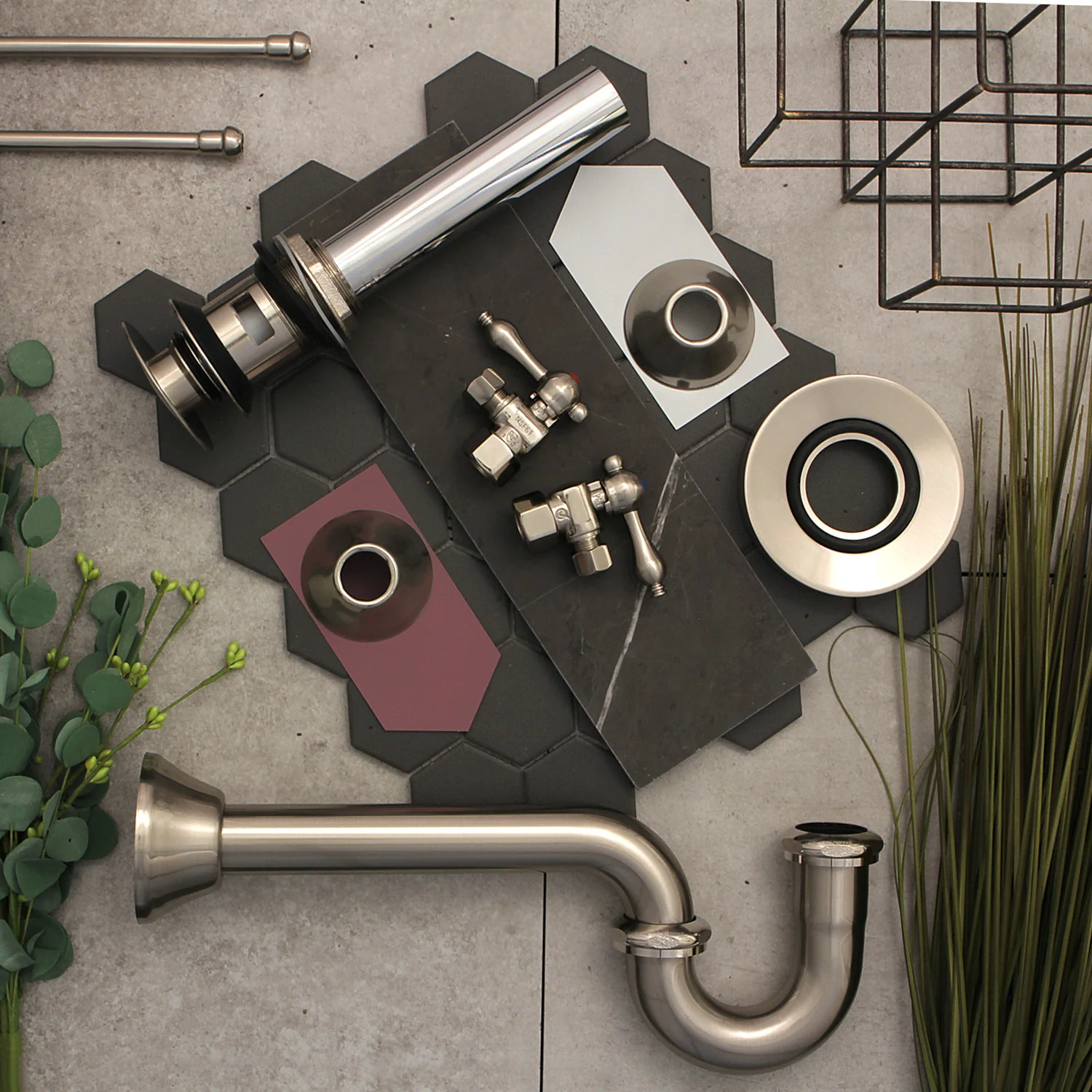 Kingston Heirloom CC43108 - Vintage 1/2-Inch FIP x 3/8-Inch O.D. Comp Quarter-Turn Angle Shut-Off Valve, Brushed Nickel - Image 4