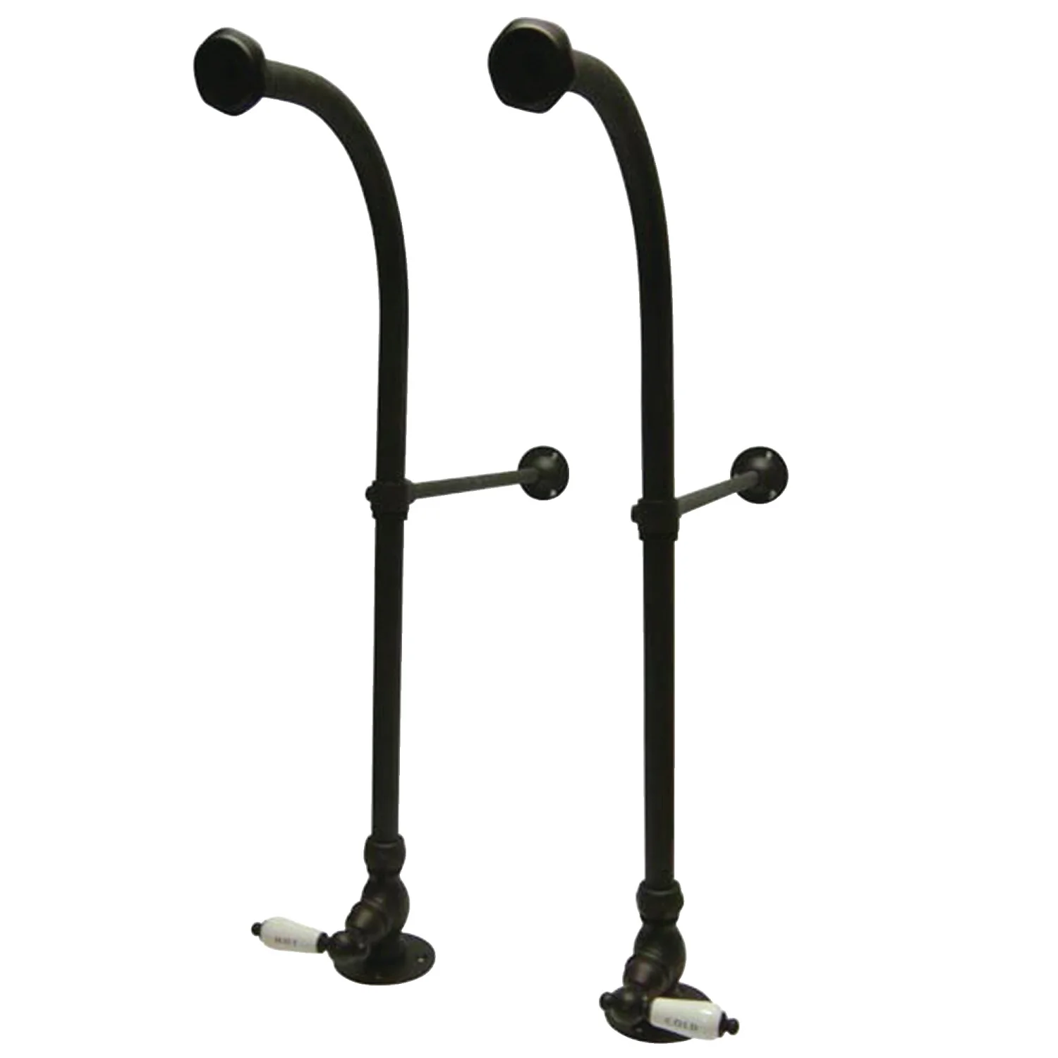 Kingston Vintage CC455HCL Rigid Freestand Supplies with Stops and Lever Handles, Oil Rubbed Bronze