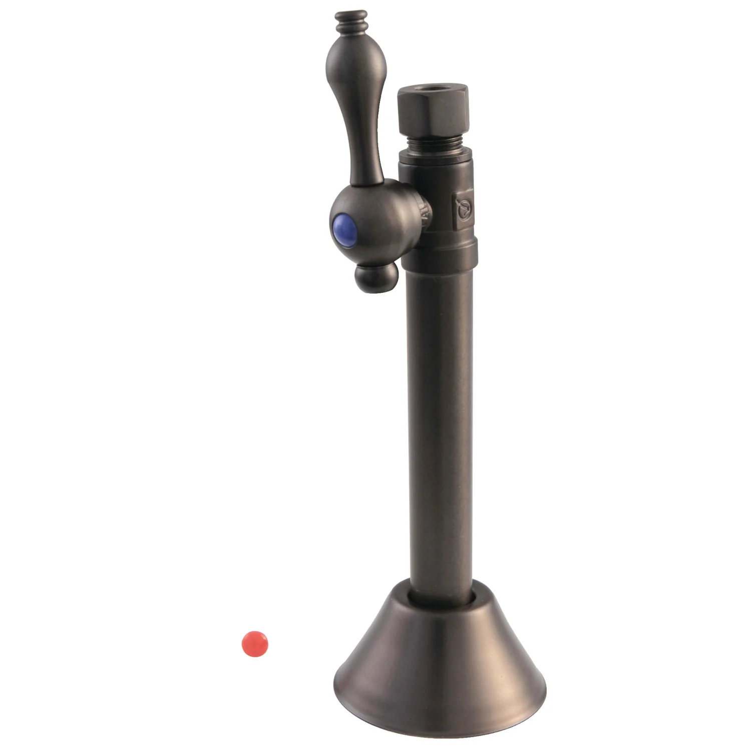 Kingston Heirloom CC83255 - Vintage 1/2-Inch Sweat x 3/8-Inch O.D. Comp Straight Shut-Off Valve with 5-Inch Extension, Oil Rubbed Bronze