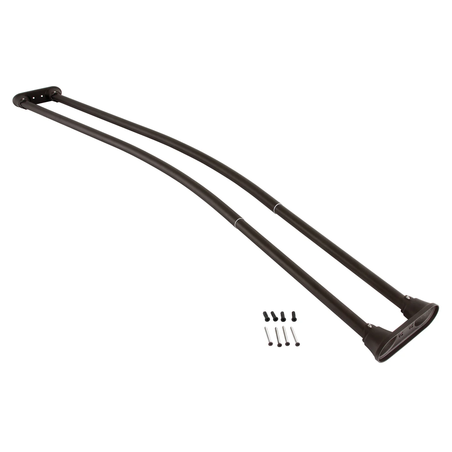 Kingston Edenscape CCD2175 60-Inch to 72-Inch Adjustable Double Curved Shower Curtain Rod, Oil Rubbed Bronze