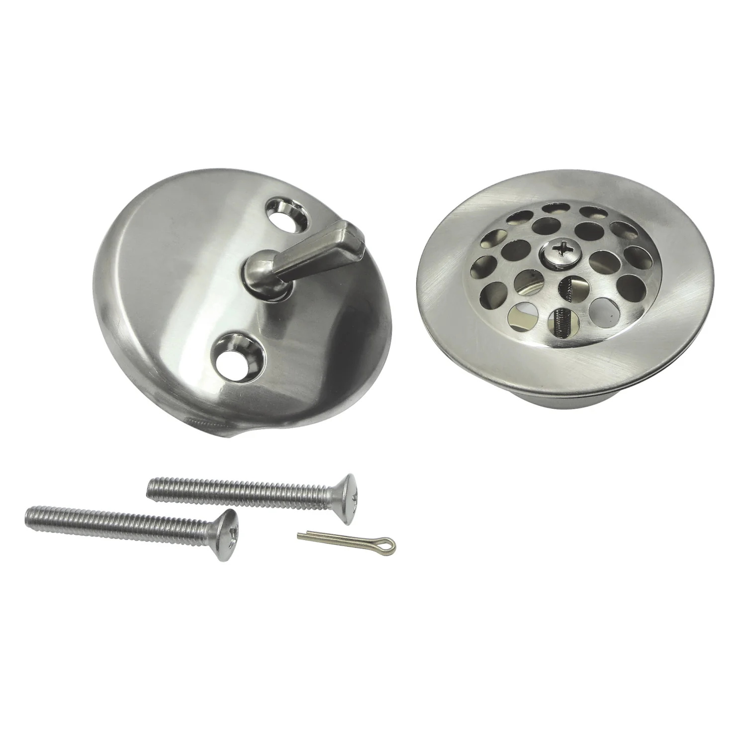 Kingston Tulare DTL5305A8 - Trimscape Zinc Alloy Trip Lever Tub Drain Conversion Kit, Brushed Nickel