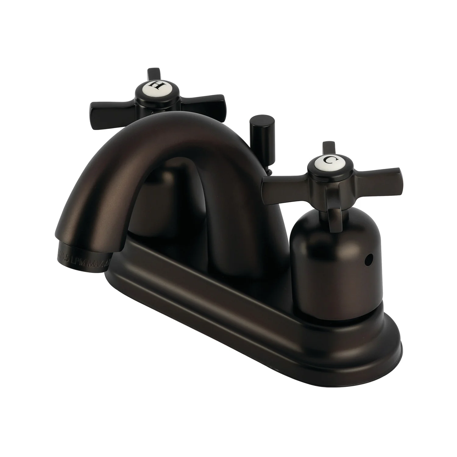 Kingston Tulare FB5615ZX - Millennium Double-Handle 3-Hole Deck Mount 4-Inch Centerset Bathroom Faucet with Pop-Up Drain, Oil Rubbed Bronze
