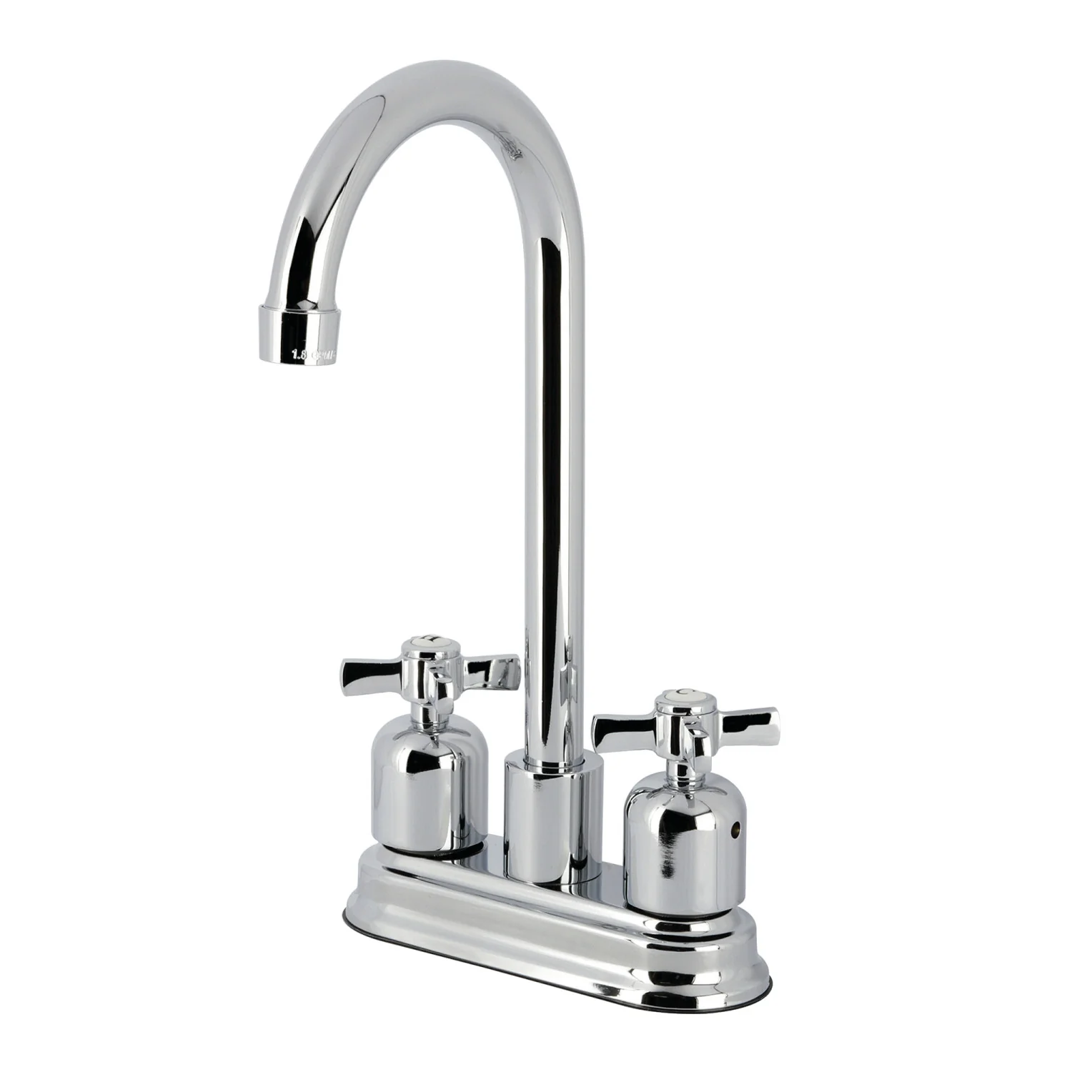Kingston Tulare FB8491ZX - Millennium Two-Handle 2-Hole Deck Mount Bar Faucet, Polished Chrome