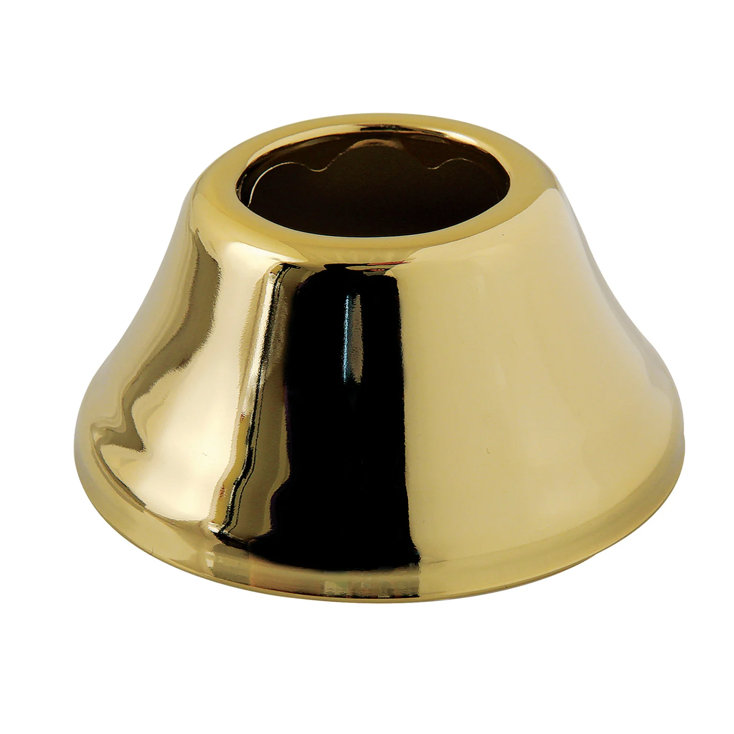 Kingston Made To Match FLBELL11432 1-1/4-Inch ID x 3-Inch OD Bell Flange, Polished Brass