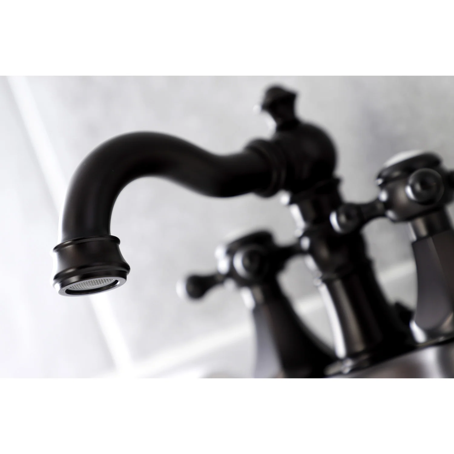 Kingston Heirloom FSC1605BX - Metropolitan Double-Handle 3-Hole Deck Mount 4-Inch Centerset Bathroom Faucet with Brass Pop-Up, Oil Rubbed Bronze - Image 5