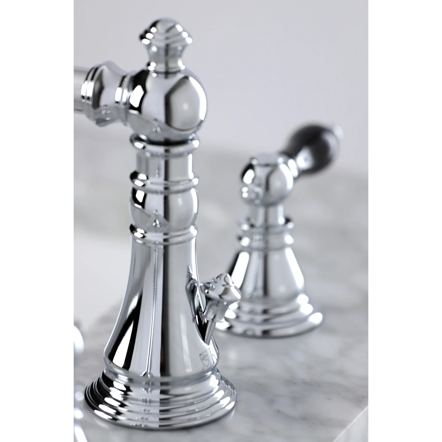 Kingston Heirloom FSC1971AKL - Duchess Two-Handle 3-Hole Deck Mount Widespread Bathroom Faucet with Pop-Up Drain, Polished Chrome - Image 6