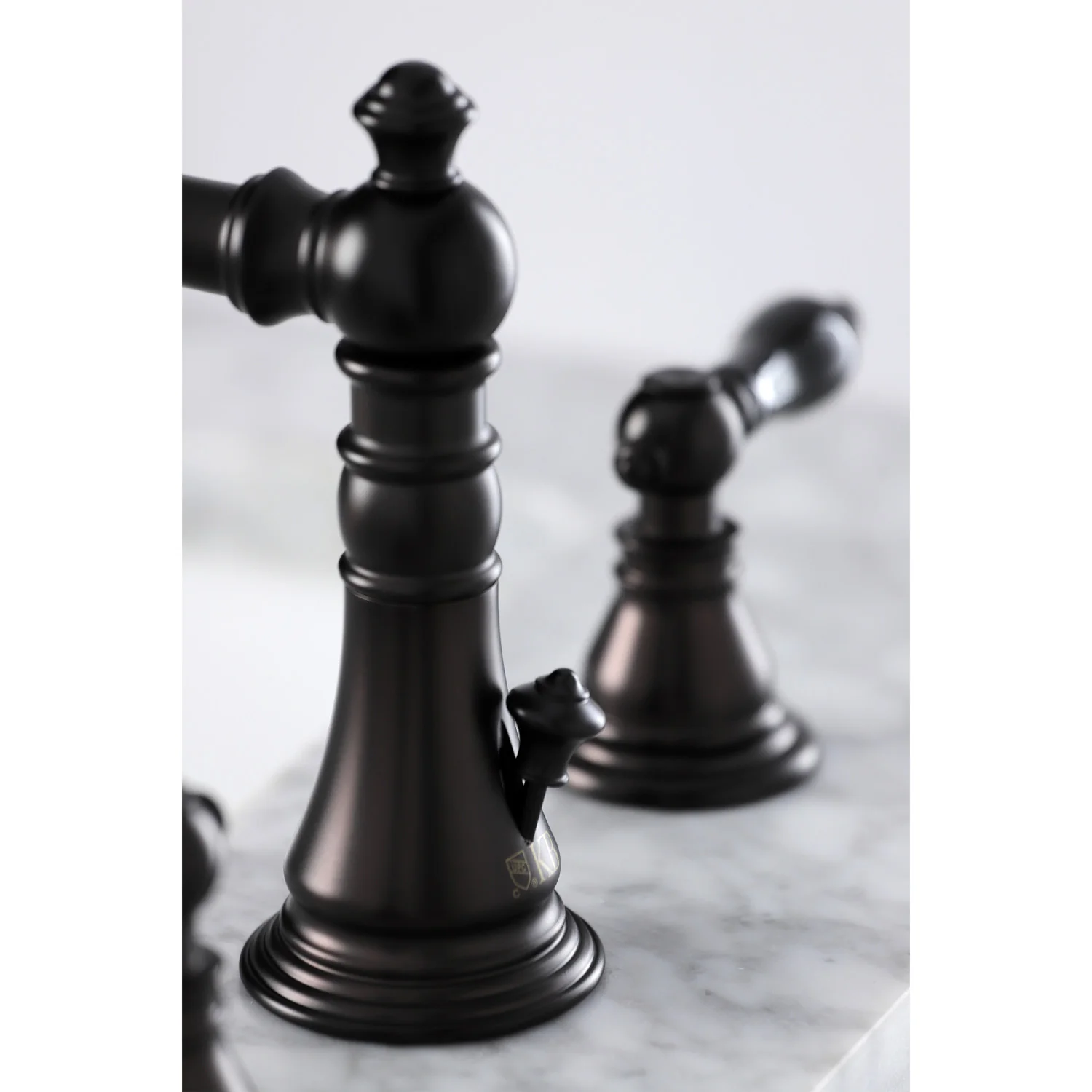 Kingston Heirloom FSC1975AKL - Duchess Two-Handle 3-Hole Deck Mount Widespread Bathroom Faucet with Pop-Up Drain, Oil Rubbed Bronze - Image 6