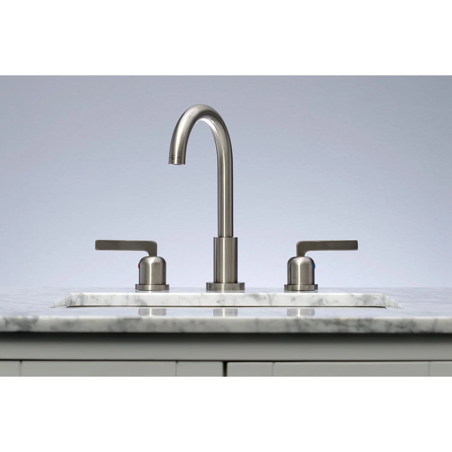 Kingston Sona FSC8928EFL - Centurion Two-Handle 3-Hole Deck Mount Widespread Bathroom Faucet with Brass Pop-Up, Brushed Nickel - Image 4