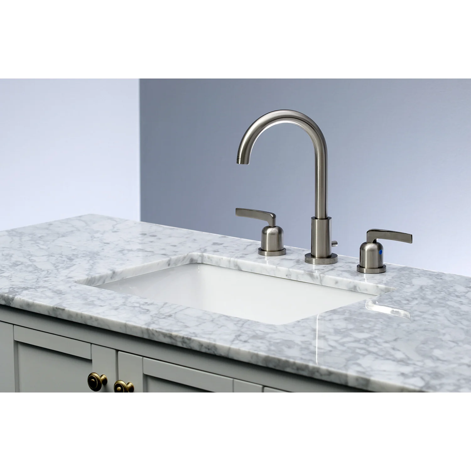 Kingston Sona FSC8928EFL - Centurion Two-Handle 3-Hole Deck Mount Widespread Bathroom Faucet with Brass Pop-Up, Brushed Nickel - Image 6