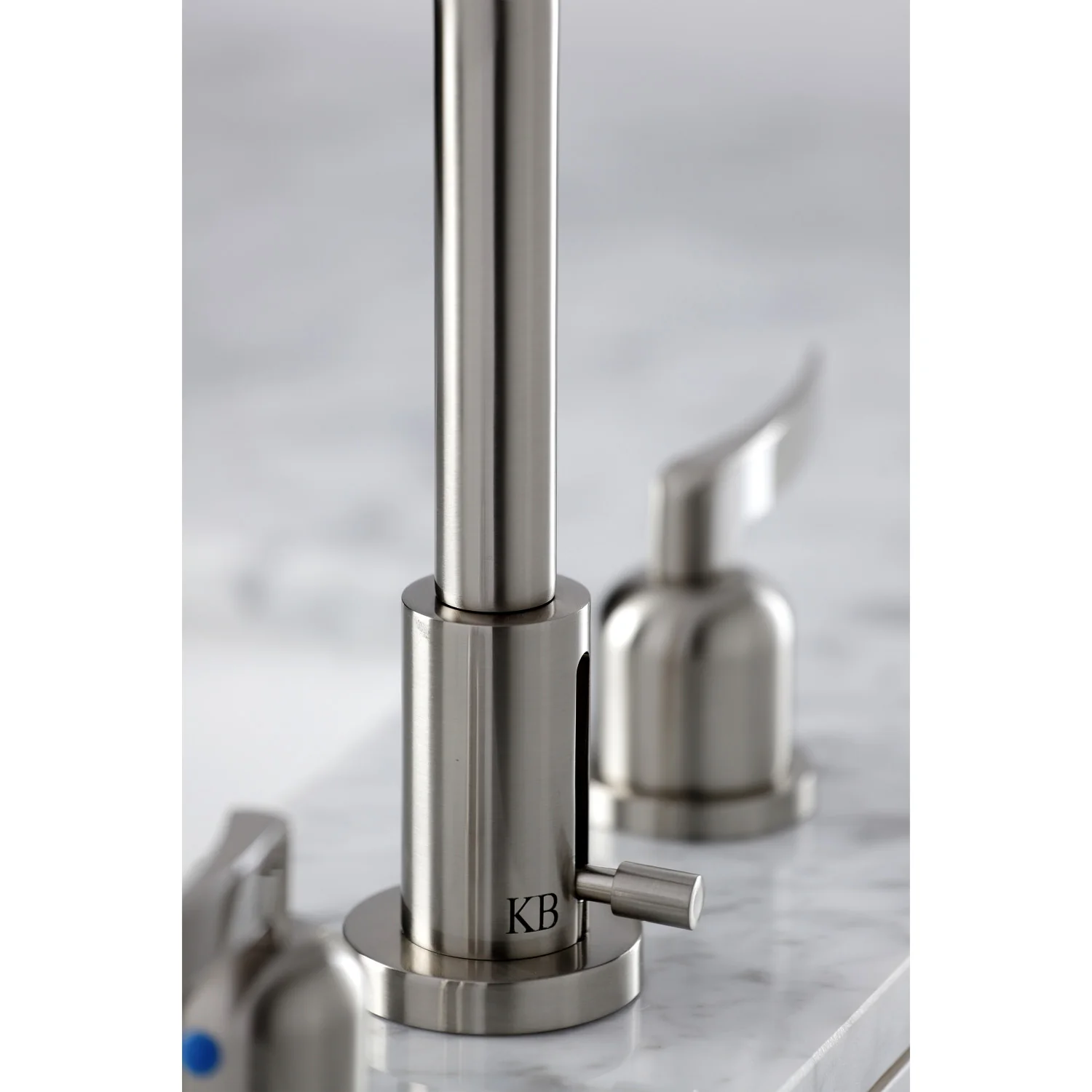 Kingston Sona FSC8938EFL - Centurion Two-Handle 3-Hole Deck Mount Widespread Bathroom Faucet with Brass Pop-Up, Brushed Nickel - Image 6