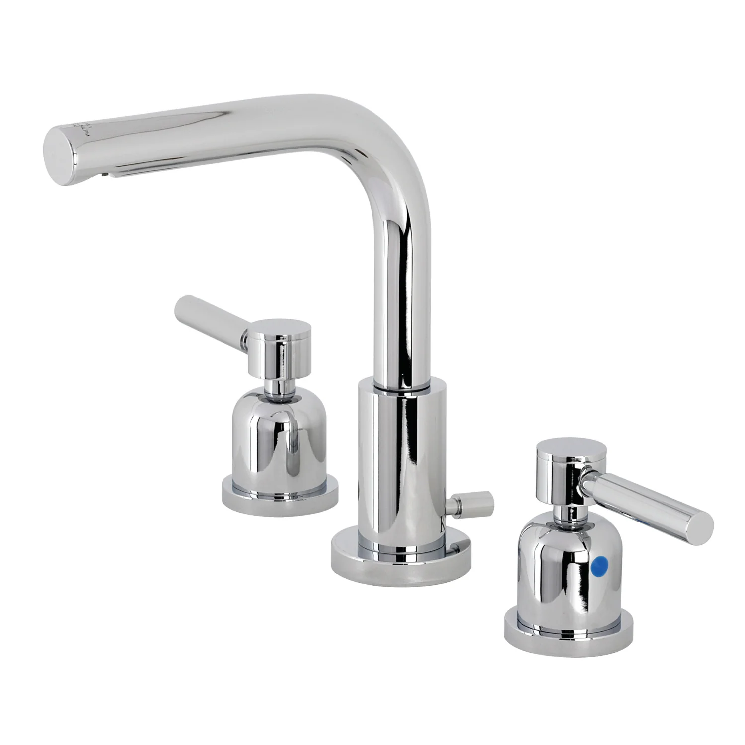 Kingston Sona FSC8951DL - Concord Two-Handle 3-Hole Deck Mount Widespread Bathroom Faucet with Brass Pop-Up, Polished Chrome