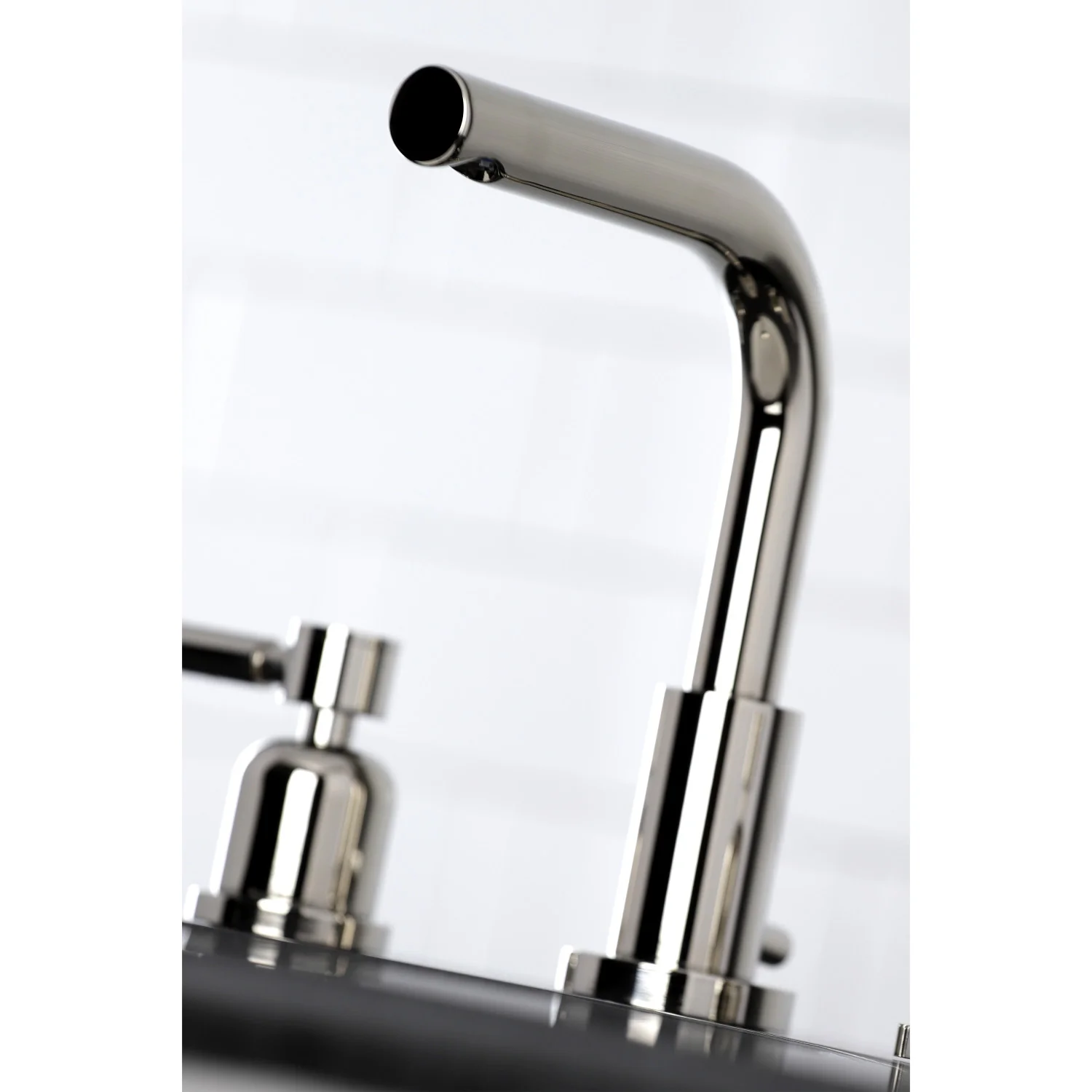 Kingston Sona FSC8959DL - Concord Two-Handle 3-Hole Deck Mount Widespread Bathroom Faucet with Brass Pop-Up, Polished Nickel - Image 2