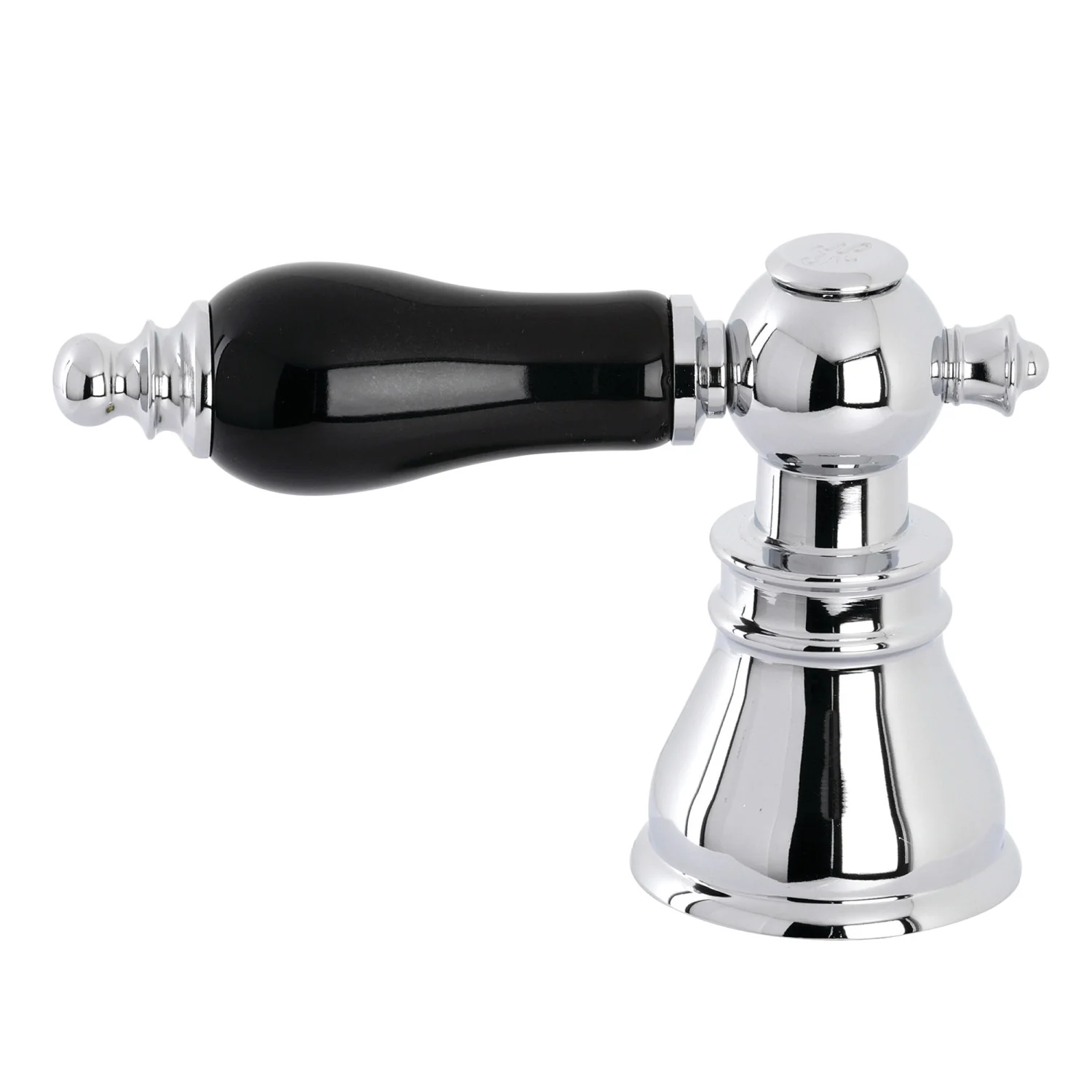 Kingston FSCH1971AKLH Black Porcelain Lever Handle (Hot Side), Polished Chrome