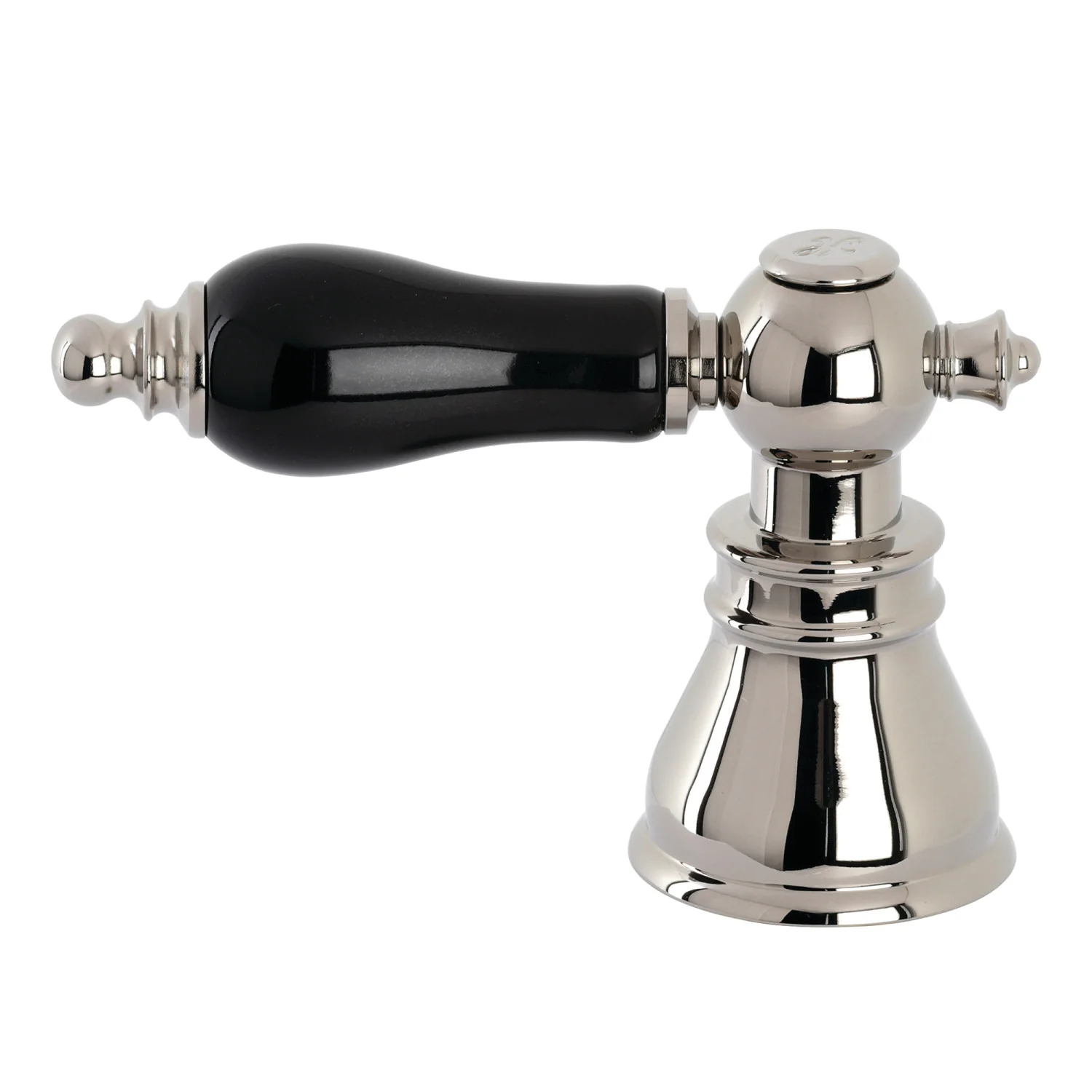 Kingston FSCH1979AKLH Black Porcelain Lever Handle (Hot Side), Polished Nickel