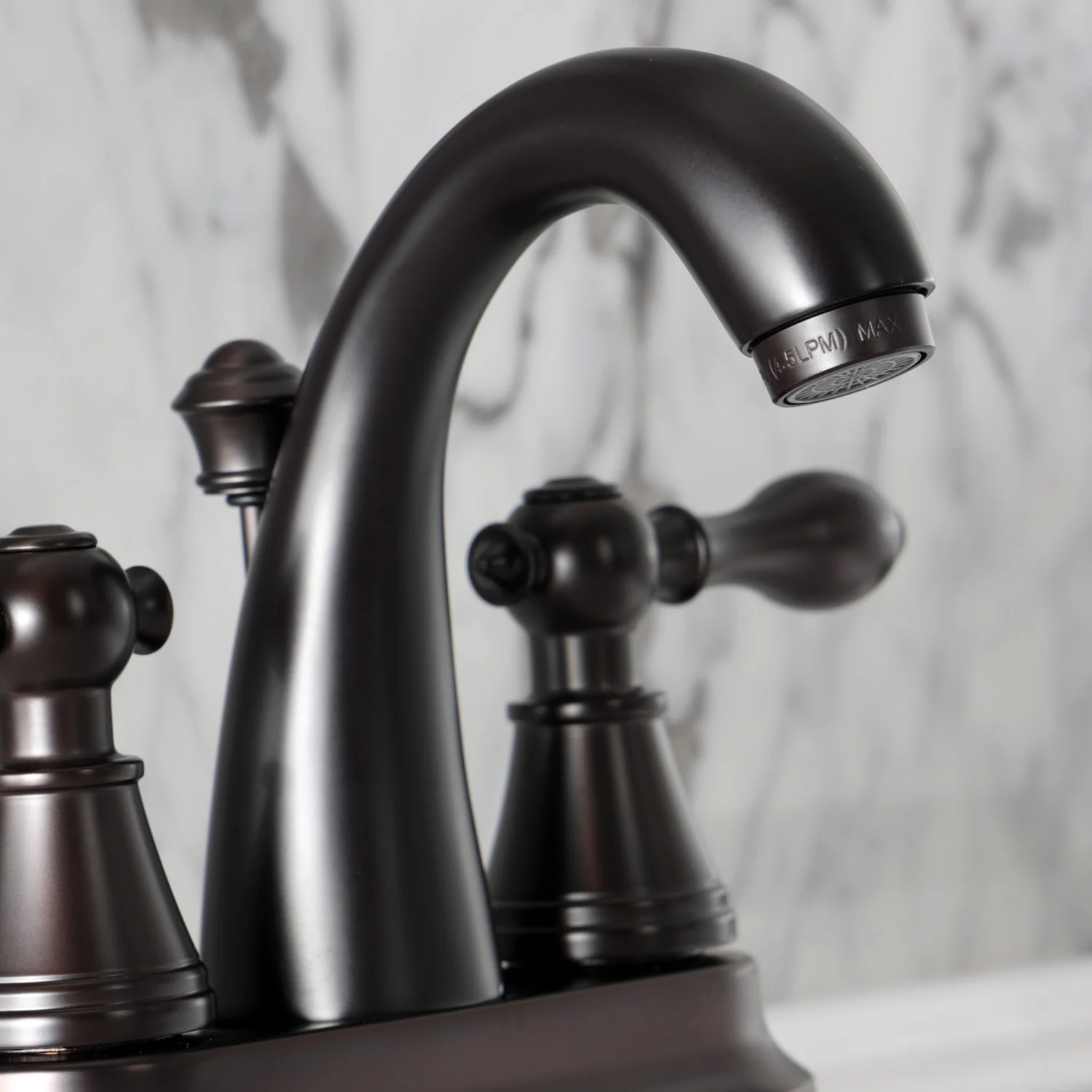 Kingston English Classic FSY7615AL Double-Handle 3-Hole Deck Mount 4-Inch Centerset Bathroom Faucet with Pop-Up Drain, Oil Rubbed Bronze - Image 6