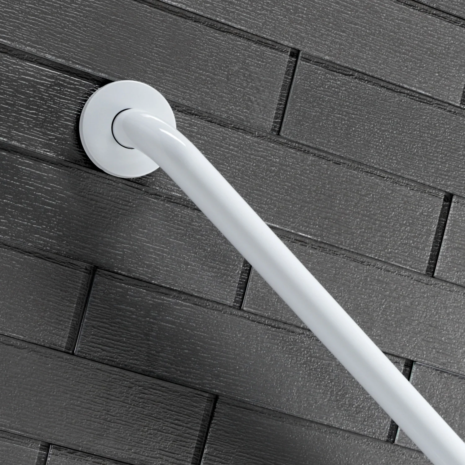 Kingston Made To Match GB1448CSW 48-Inch x 1-1/4-Inch O.D. Stainless Steel ADA Grab Bar, White - Image 3