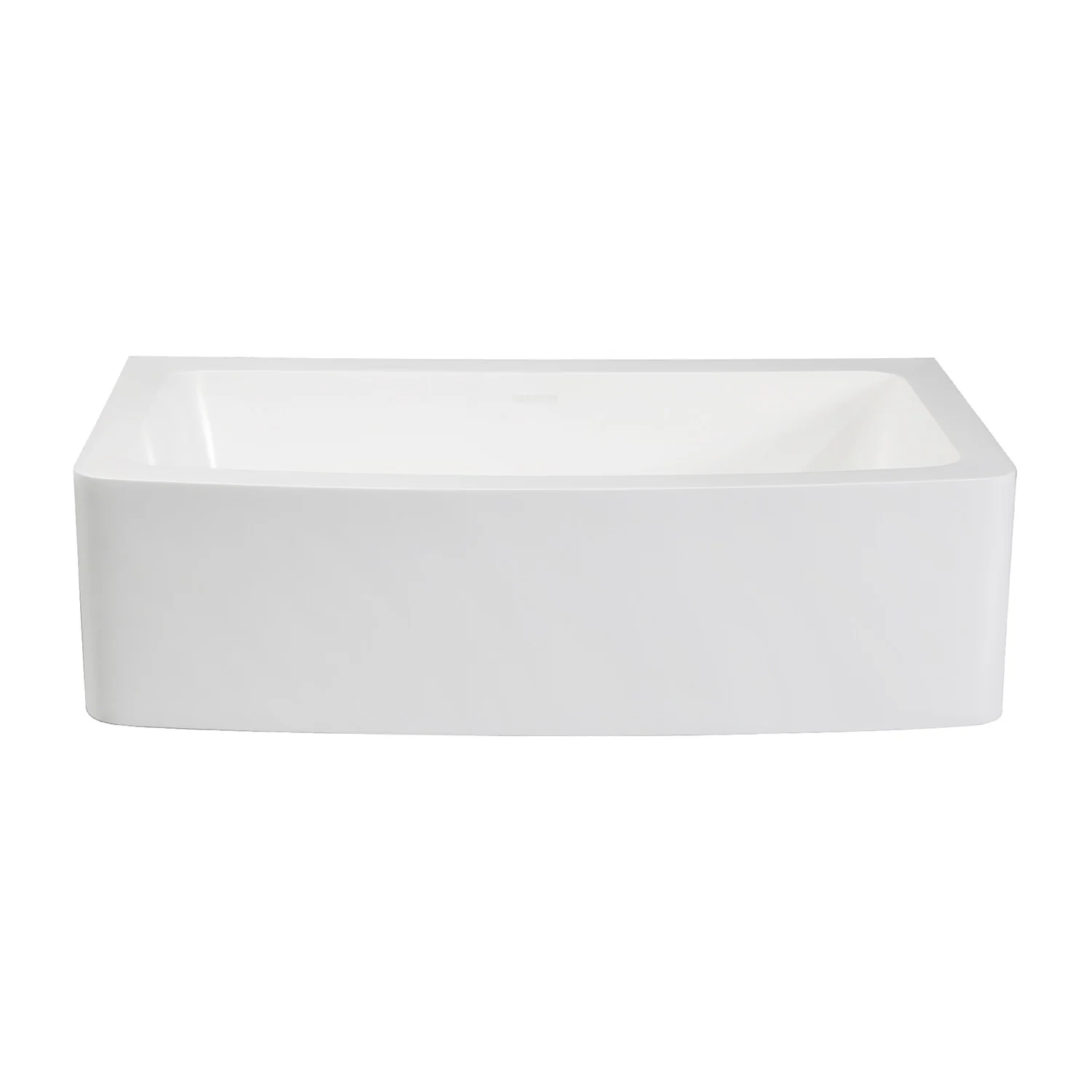 Kingston Tulare GKFA33229 - Arcticstone 33-Inch Solid Surface White Stone Apron-Front Single Bowl Farmhouse Kitchen Sink with Strainer, Matte White - Image 6