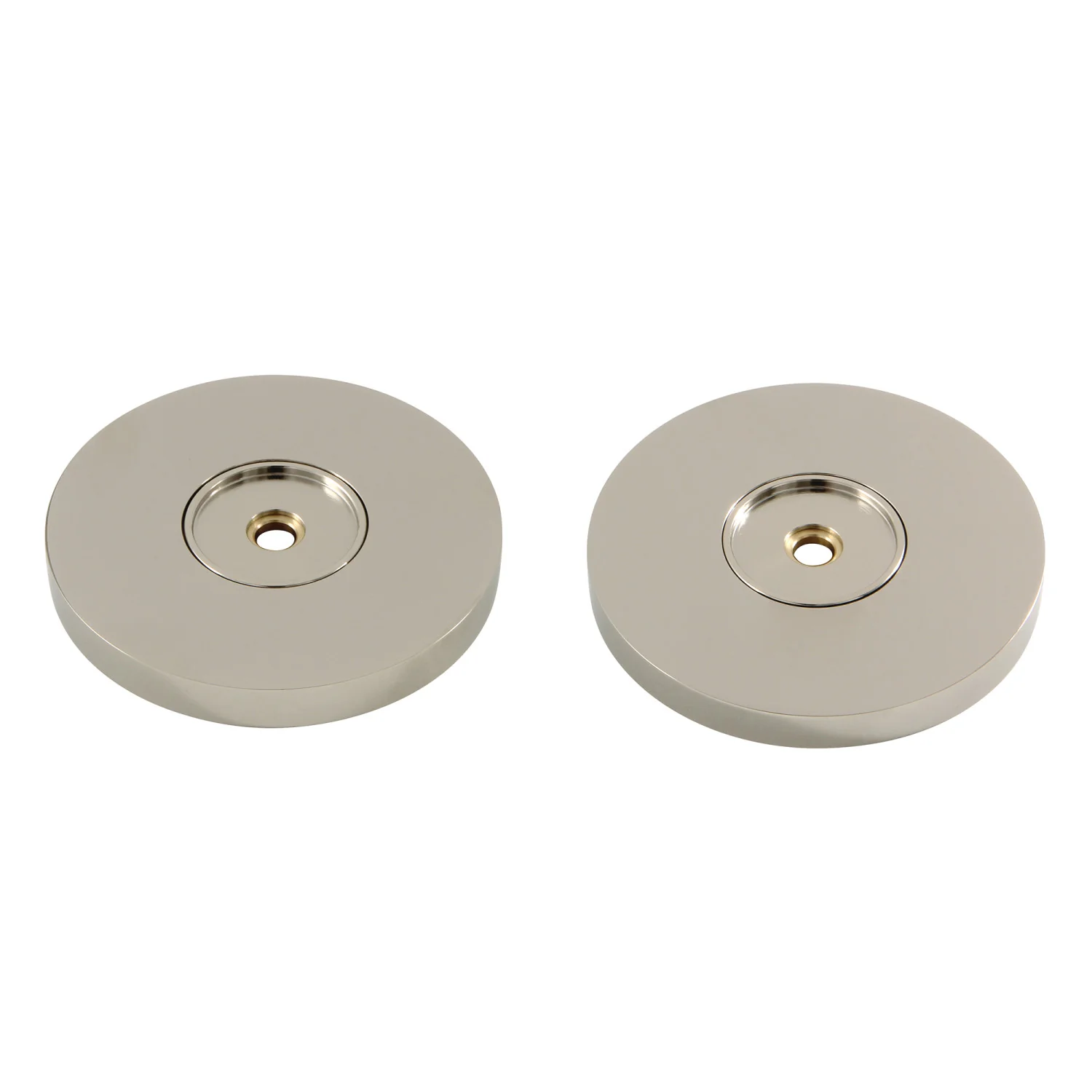 Kingston Sona GLDRF814126 - Silver Sage 1-1/4-Inch Brass Grab Bar Flange (1 Pair), Polished Nickel