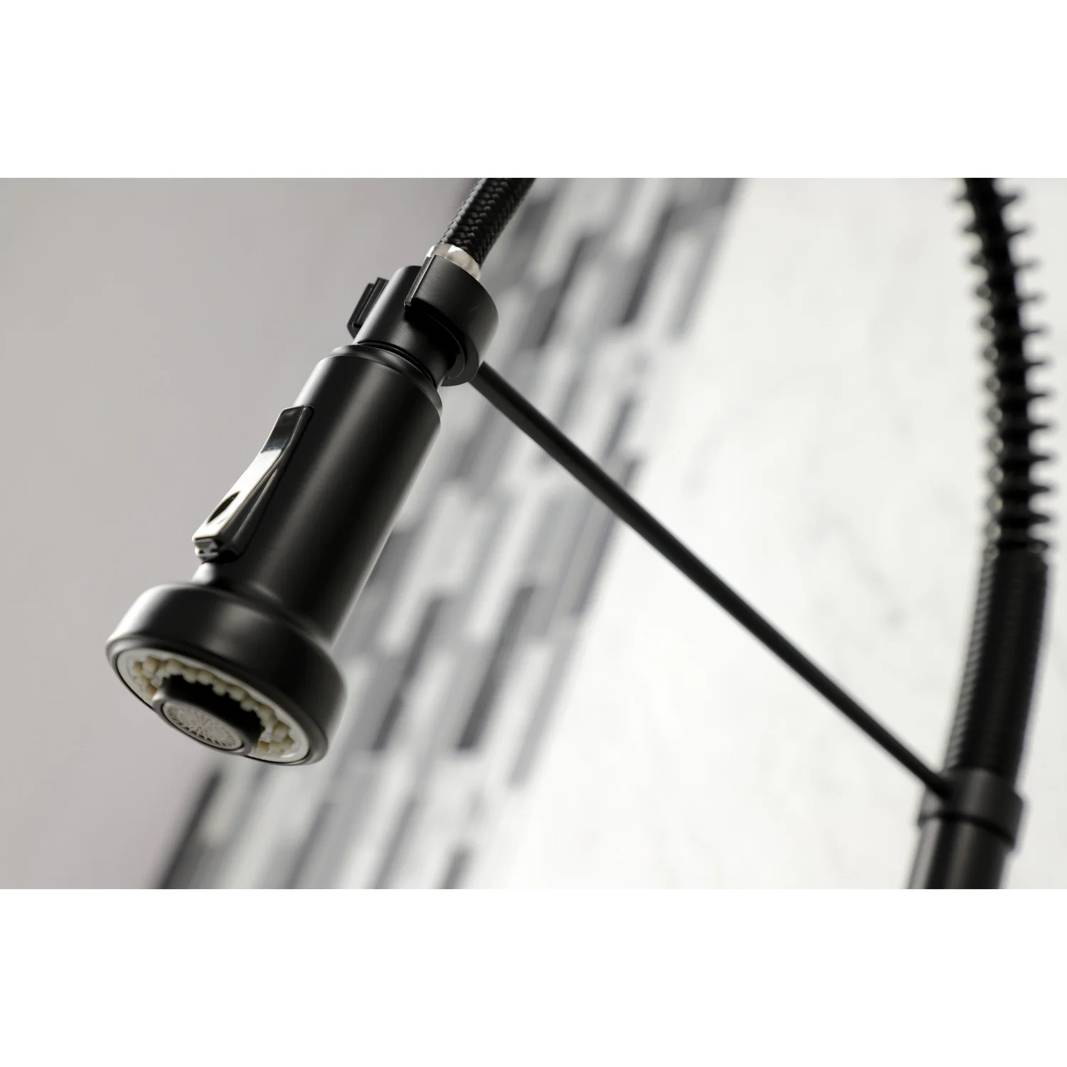 Kingston Sona GS8180DL - Concord Double-Handle 2-Hole Wall-Mount Pre-Rinse Bridge Kitchen Faucet, Matte Black - Image 2