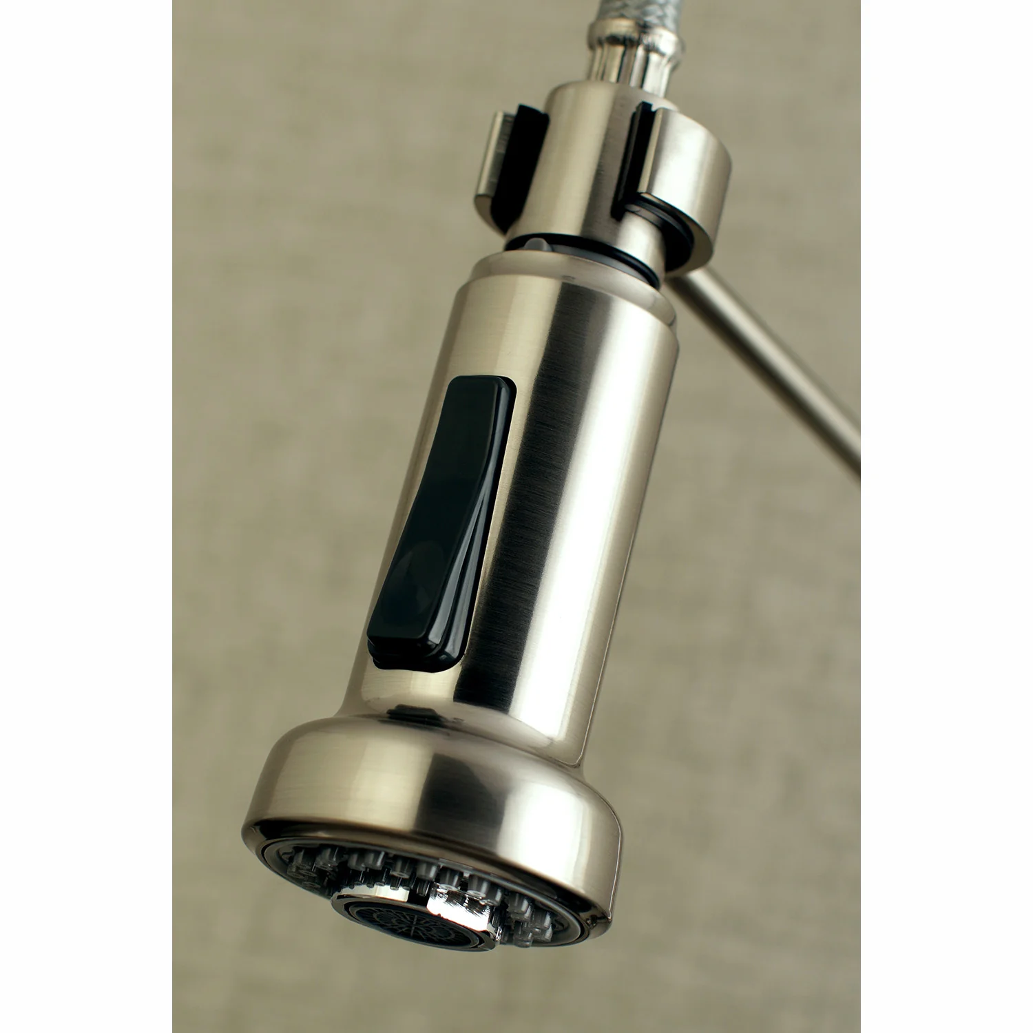 Kingston Sona GS8188DL - Concord Double-Handle 2-Hole Wall-Mount Pre-Rinse Bridge Kitchen Faucet, Brushed Nickel - Image 4