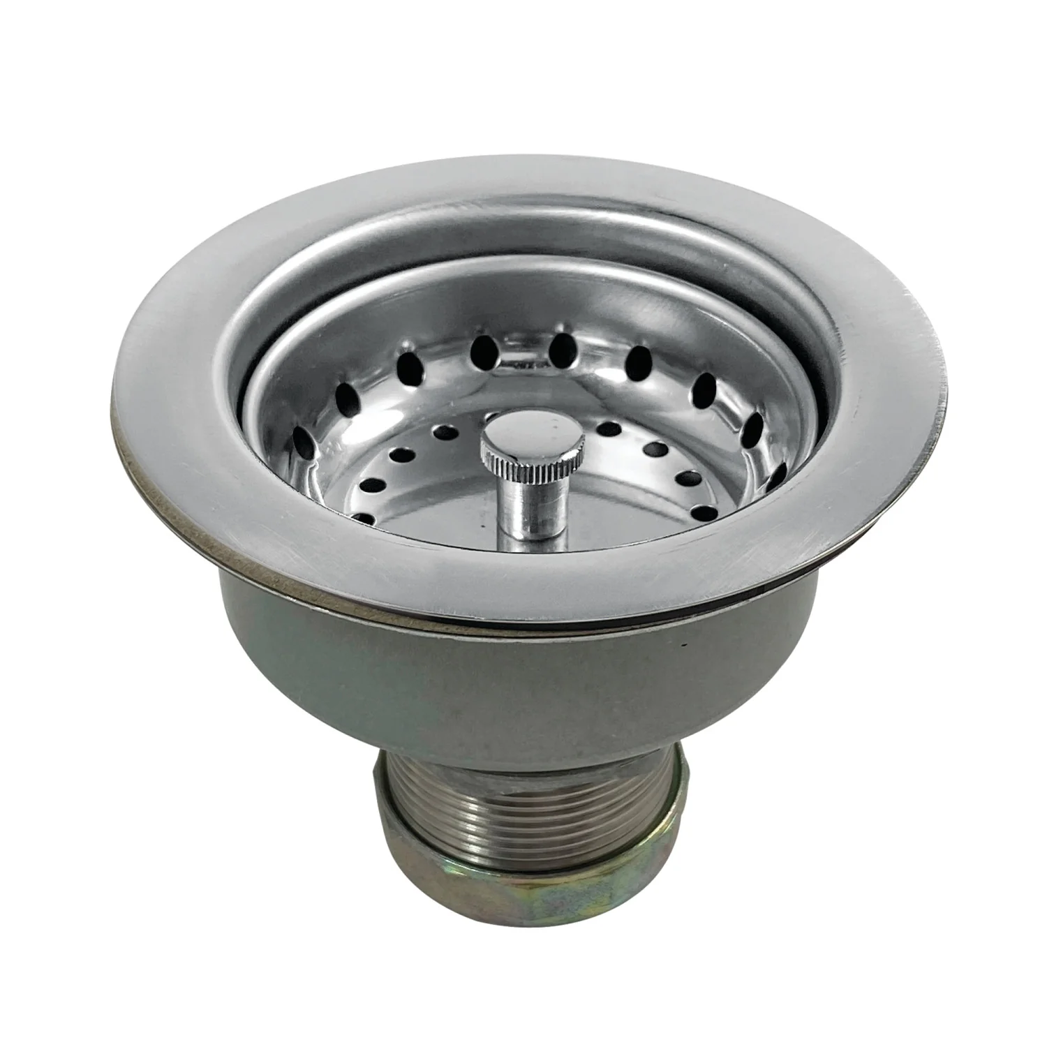 Kingston Tacoma K112 3-1/2-Inch Kitchen Sink Basket Strainer, Brushed Stainless Steel