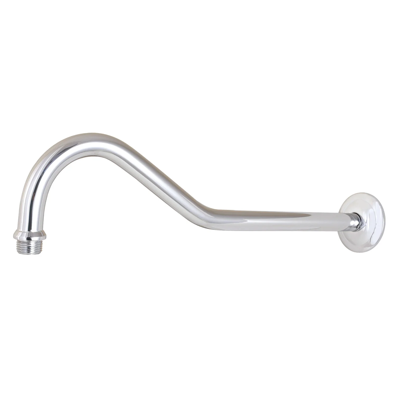 Kingston Restoration K117C1 17-Inch Rain Drop Shower Arm with Round Flange, Polished Chrome